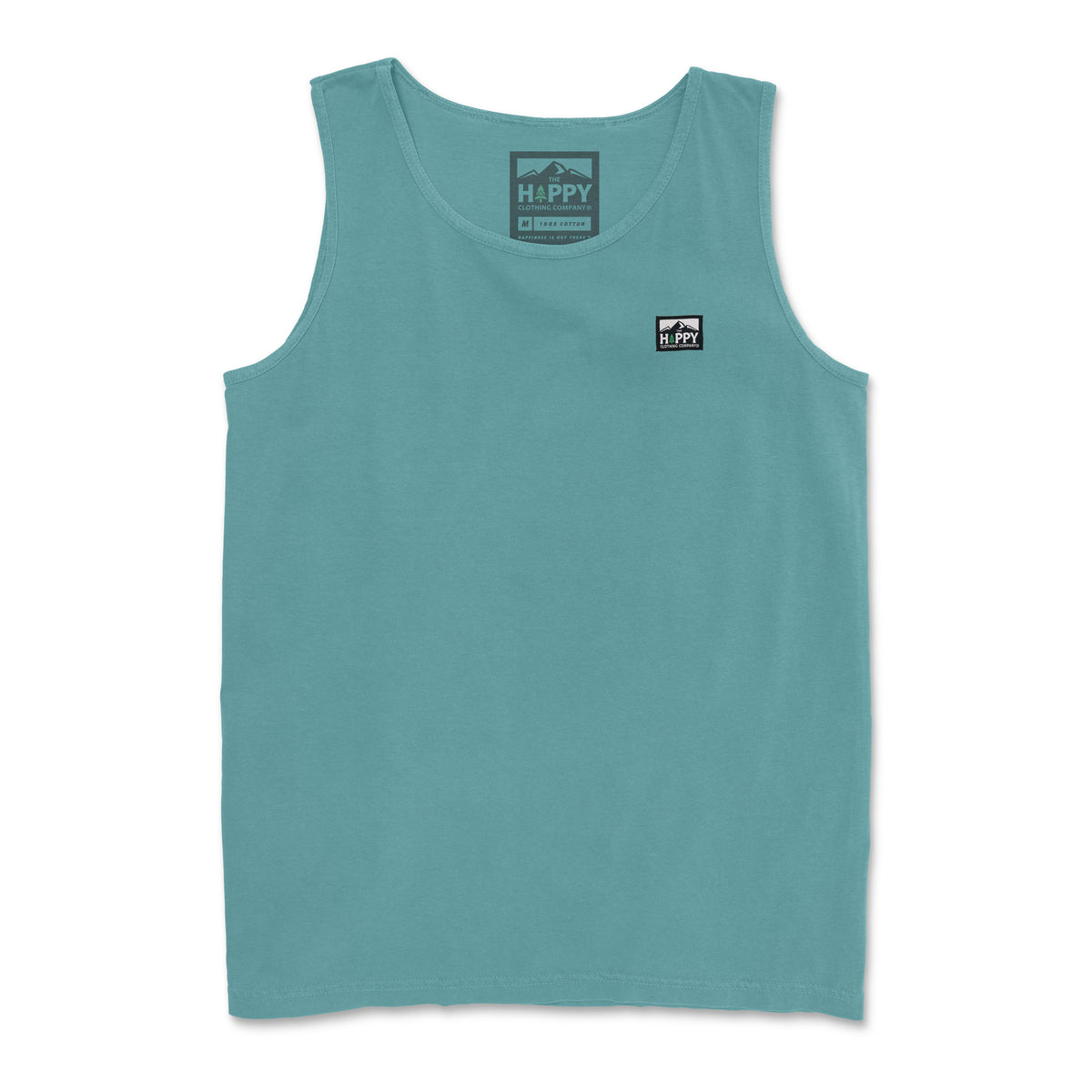Pigment-Dyed Logo Label Tank - The Happy Clothing Company