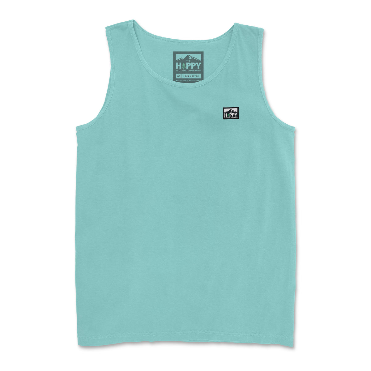 Pigment-Dyed Logo Label Tank - The Happy Clothing Company