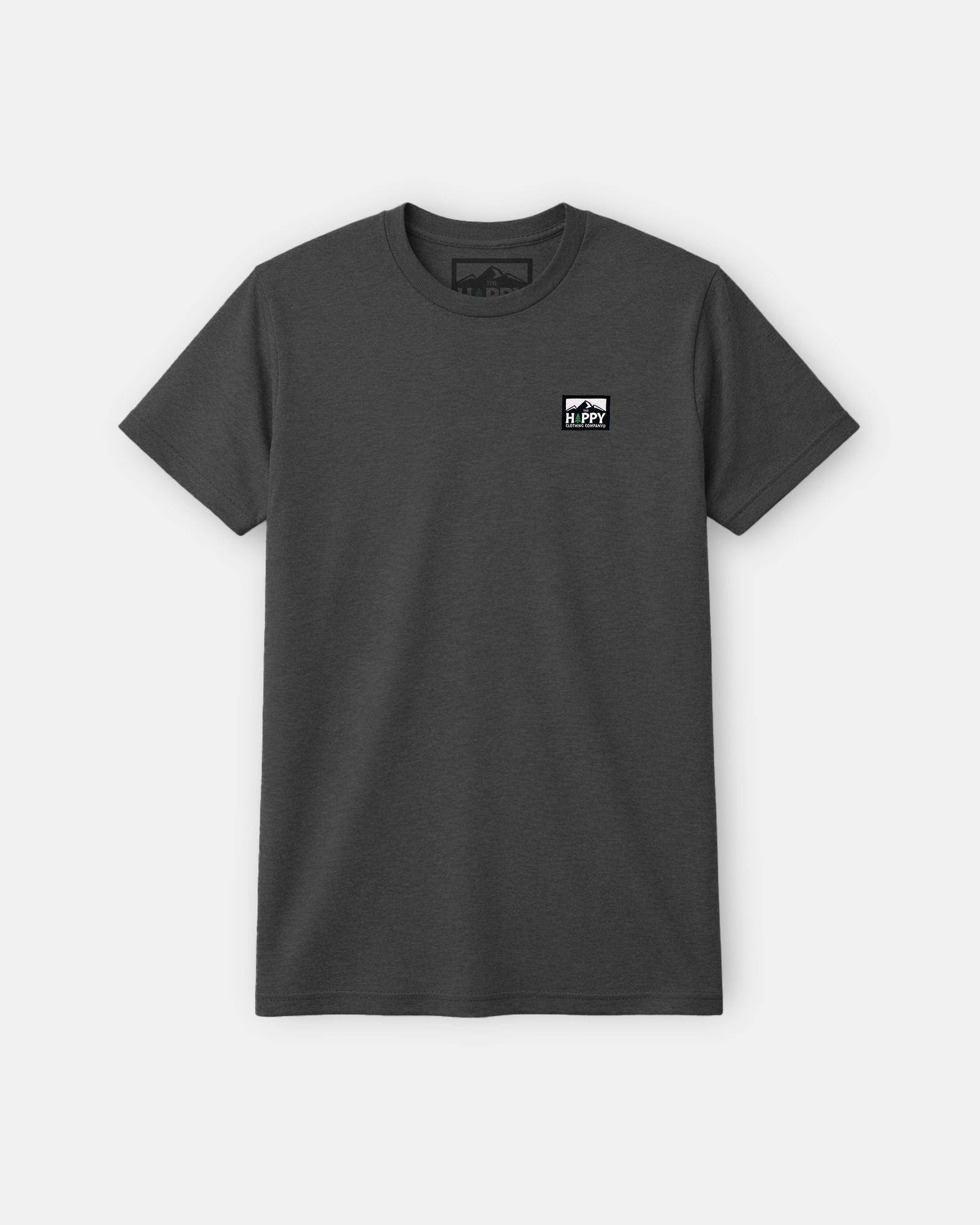 Logo Label Earth Tone Tee | Lightweight Blend | - The Happy Clothing Company