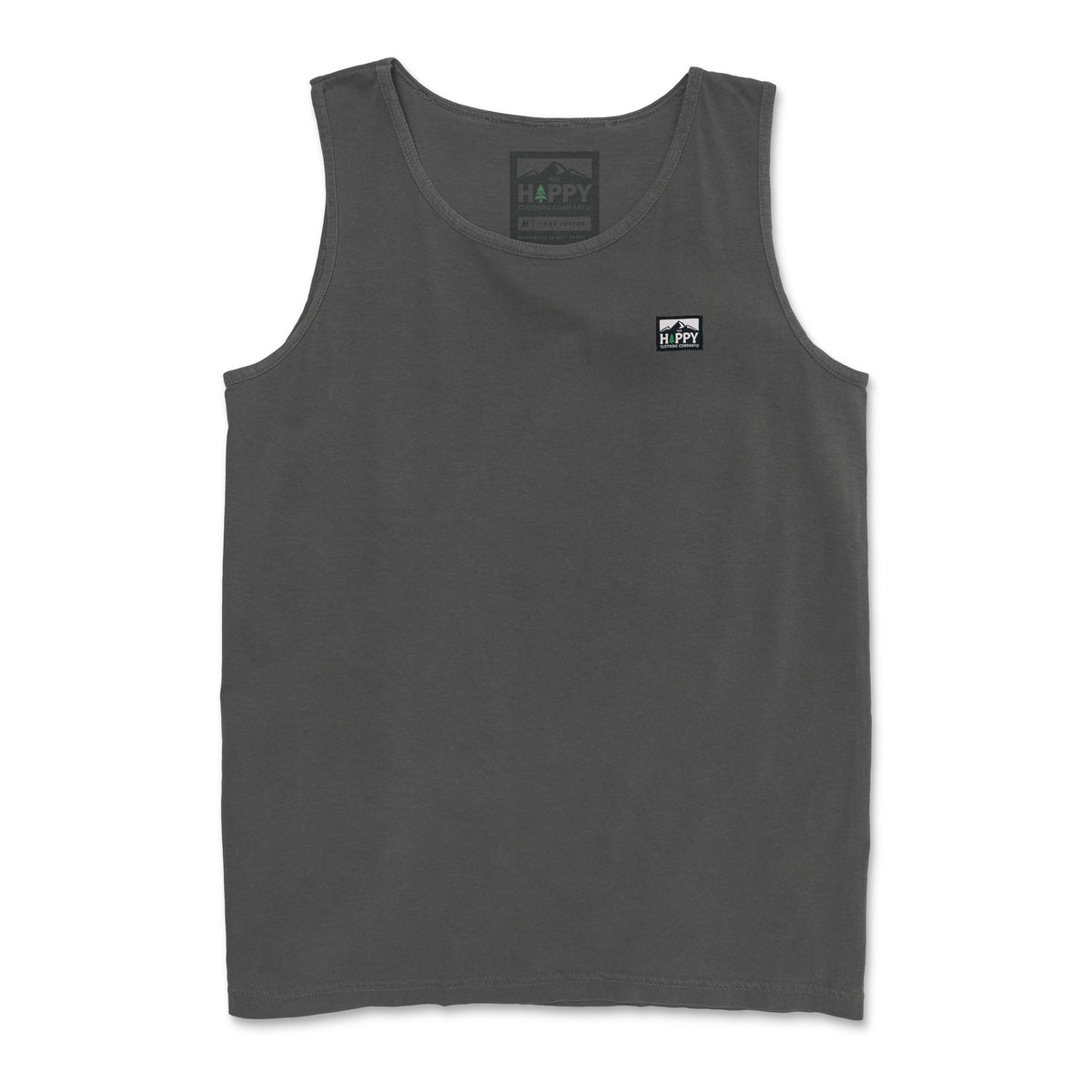 Pigment-Dyed Logo Label Tank - The Happy Clothing Company