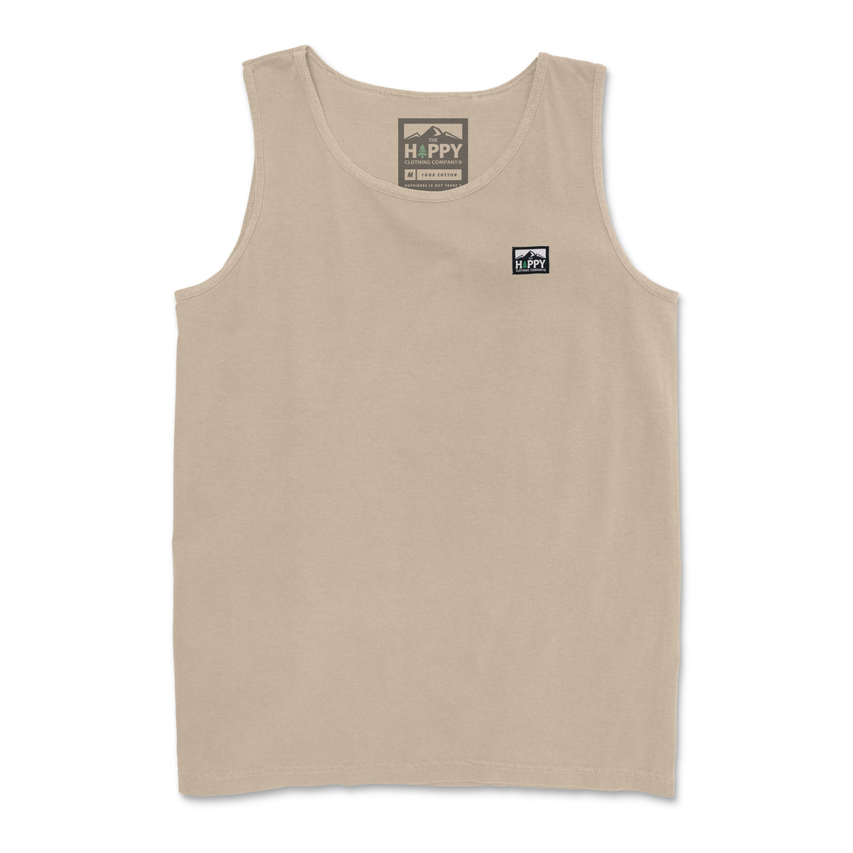 Pigment-Dyed Logo Label Tank - The Happy Clothing Company