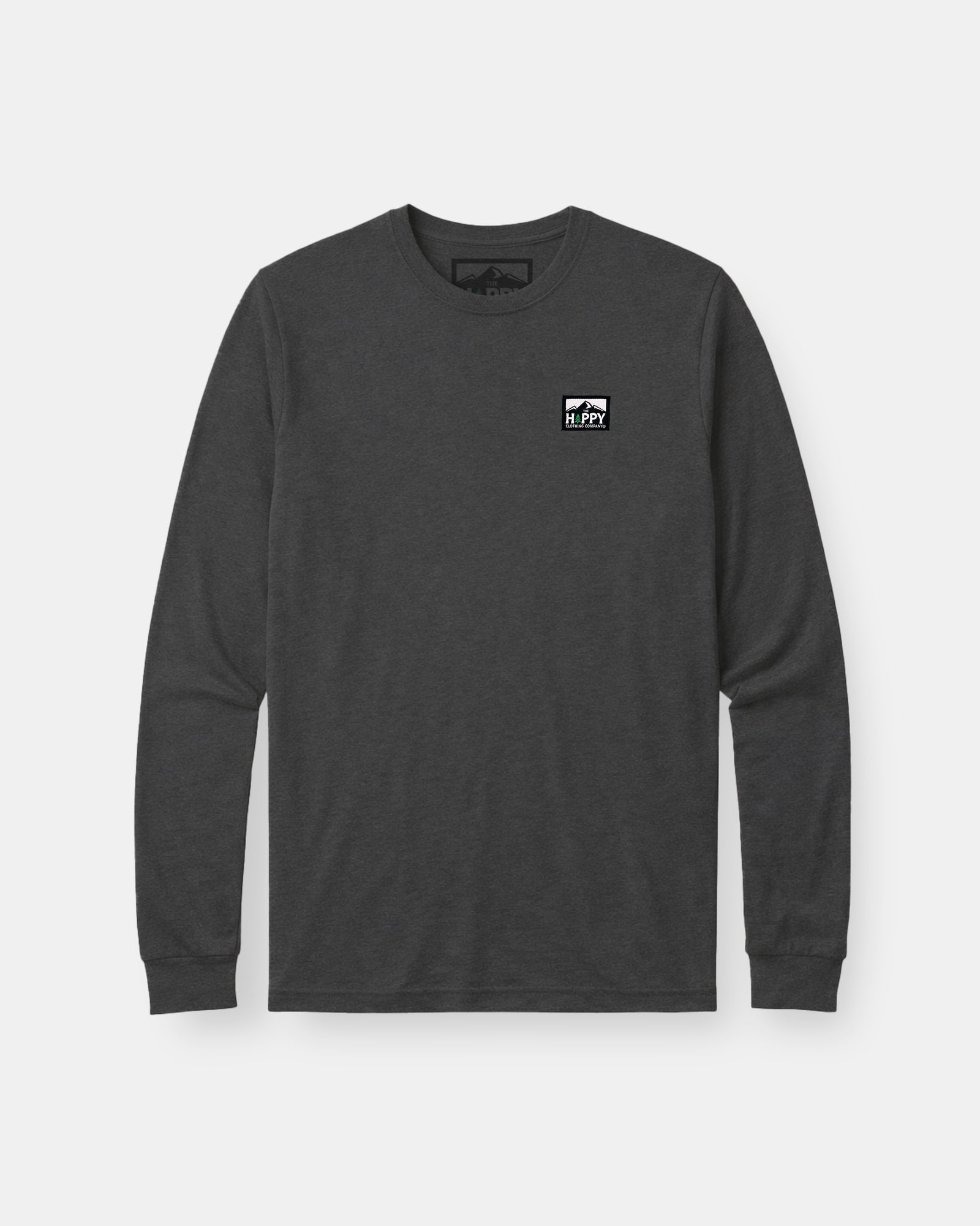 Logo Label Earth Tone Long Sleeve | Lightweight Blend | - The Happy Clothing Company