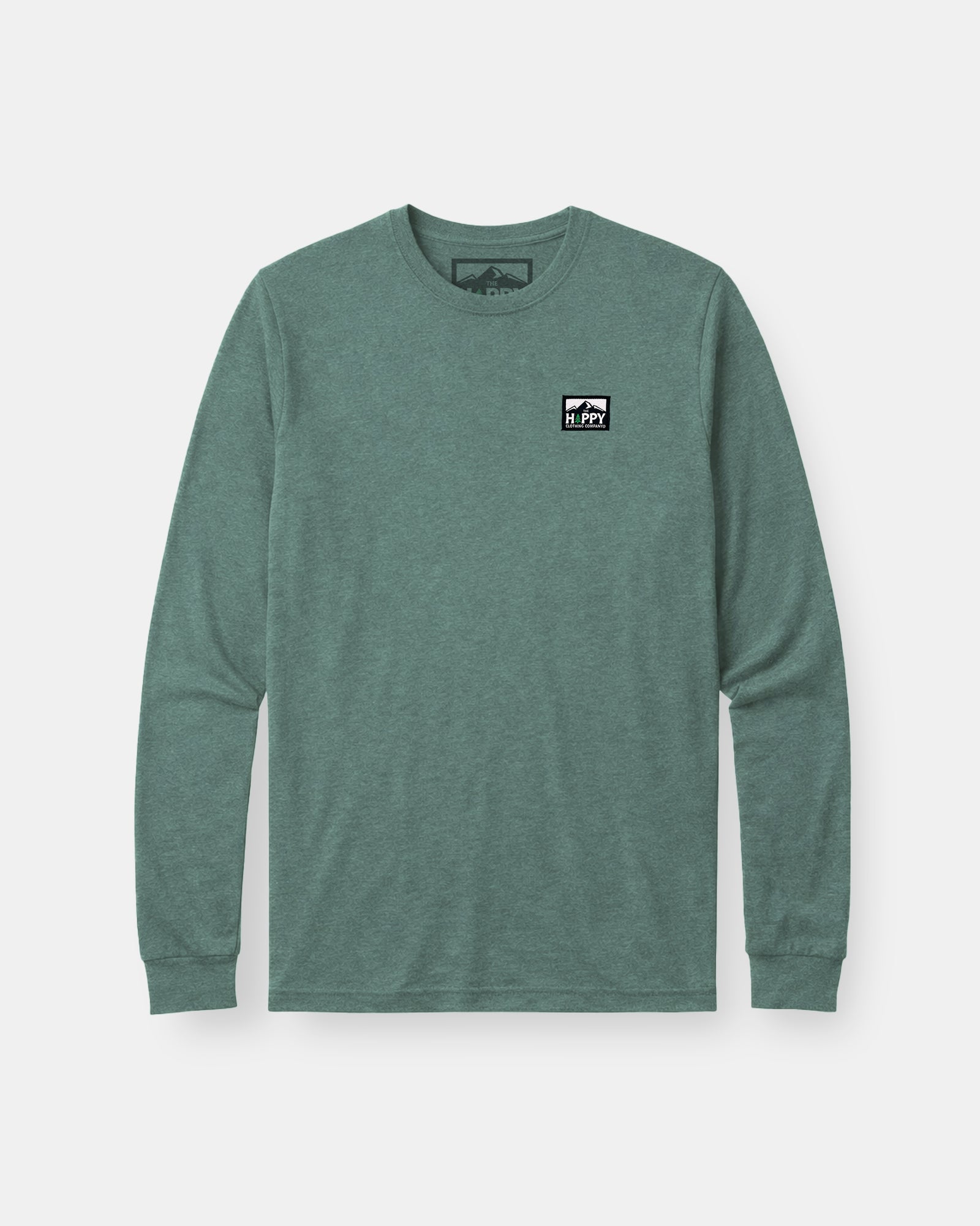 Logo Label Earth Tone Long Sleeve | Lightweight Blend | - The Happy Clothing Company