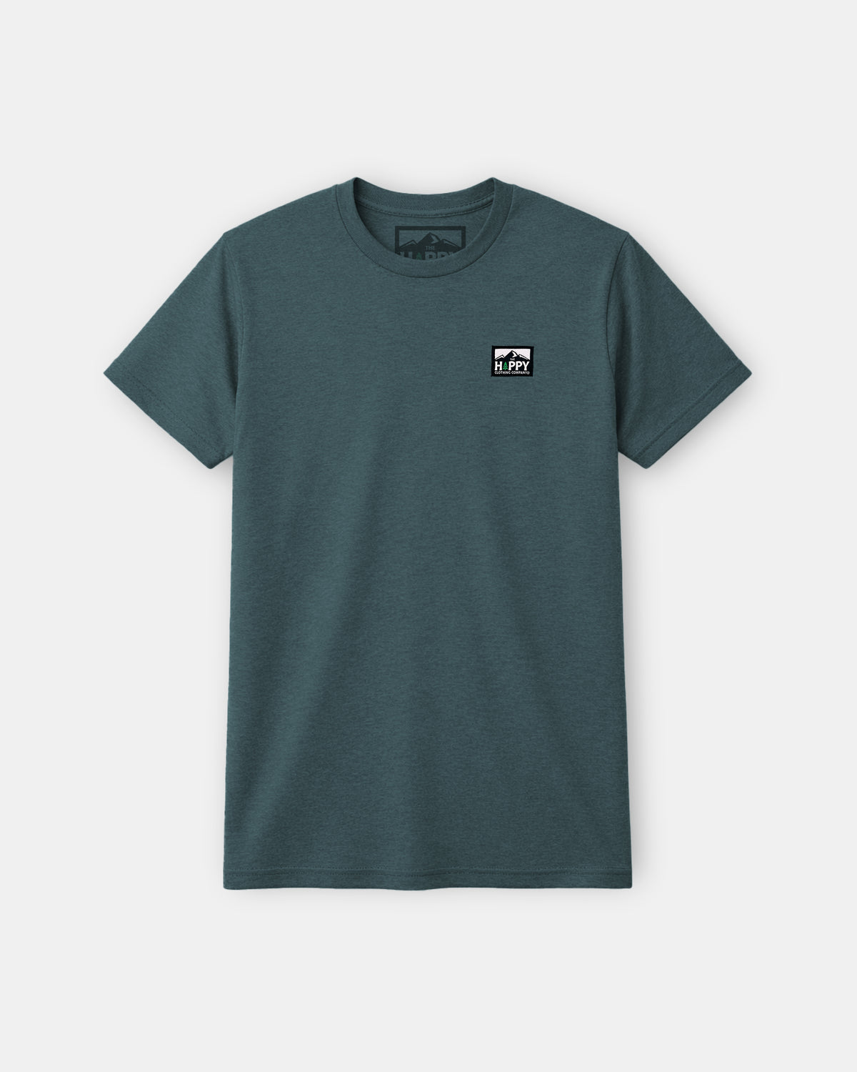 Logo Label Earth Tone Tee | Lightweight Blend | - The Happy Clothing Company