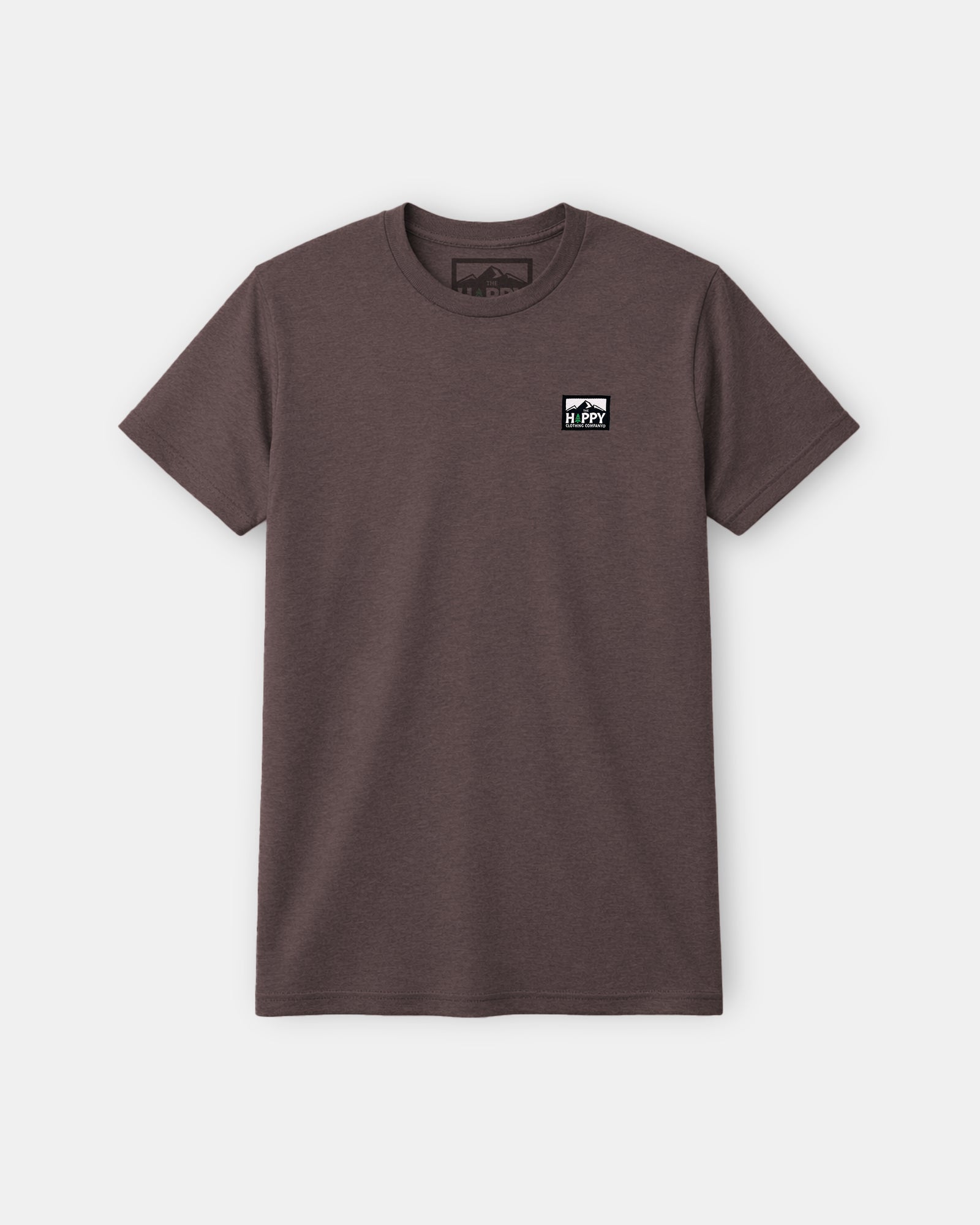 Logo Label Earth Tone Tee | Lightweight Blend | - The Happy Clothing Company