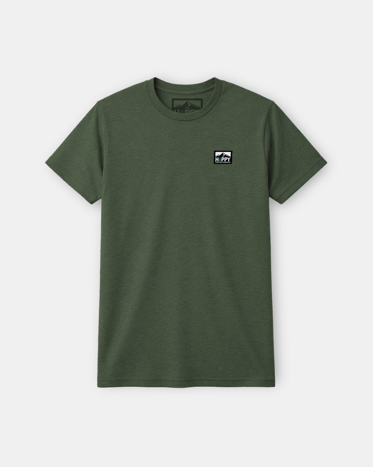 Logo Label Earth Tone Tee | Lightweight Blend | - The Happy Clothing Company