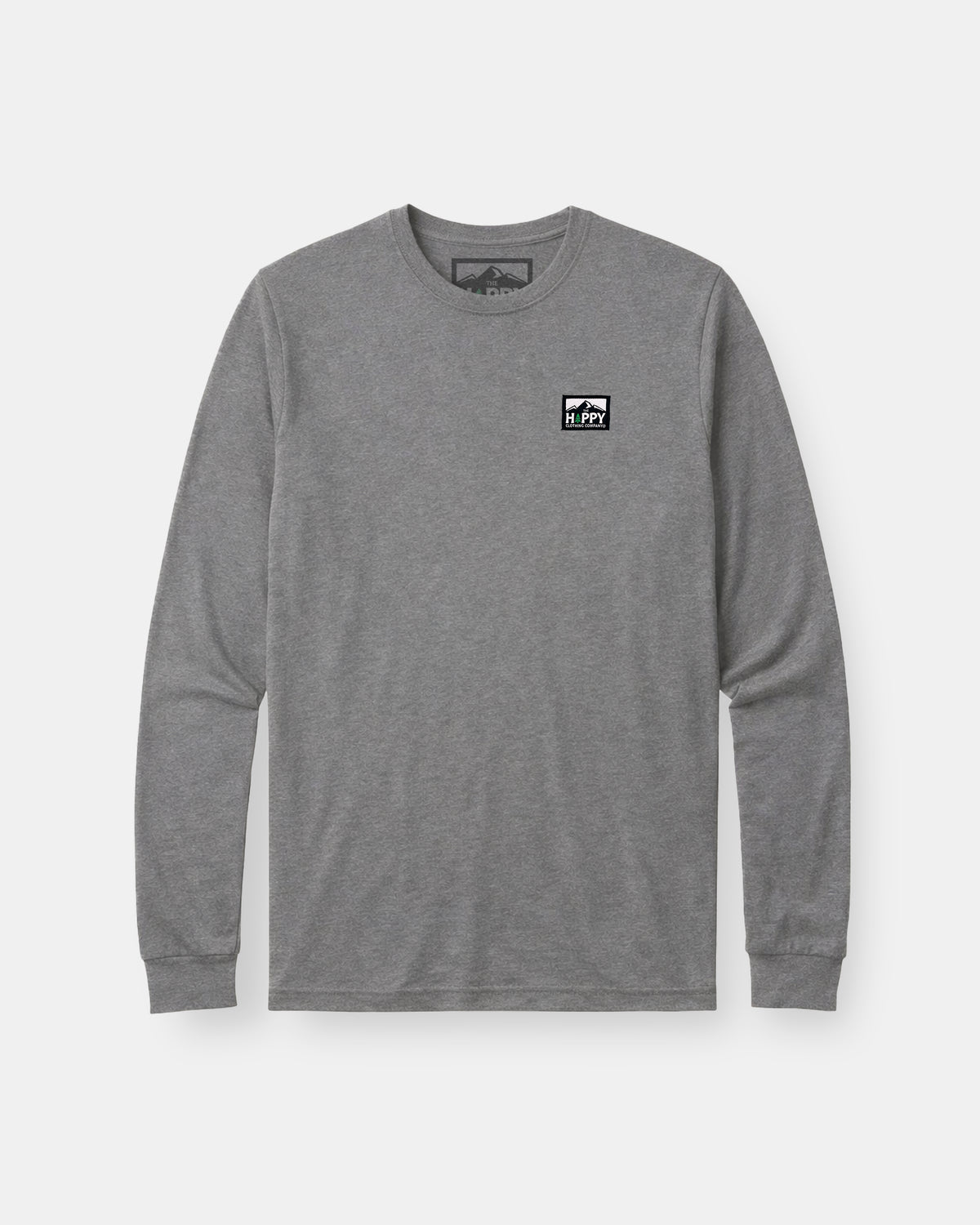 Logo Label Earth Tone Long Sleeve | Lightweight Blend | - The Happy Clothing Company