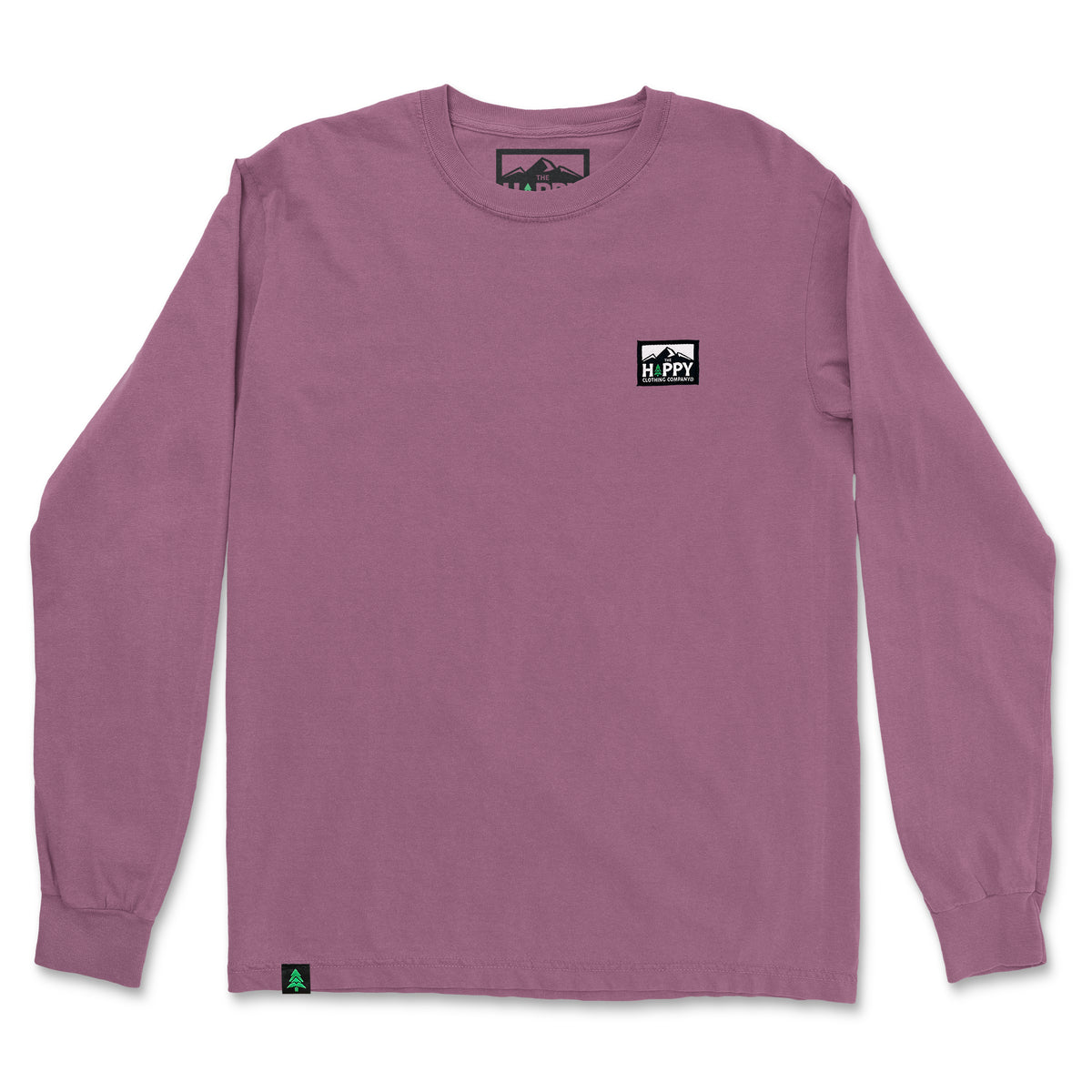Nature-Dyed Long Sleeve With Logo Label - The Happy Clothing Company