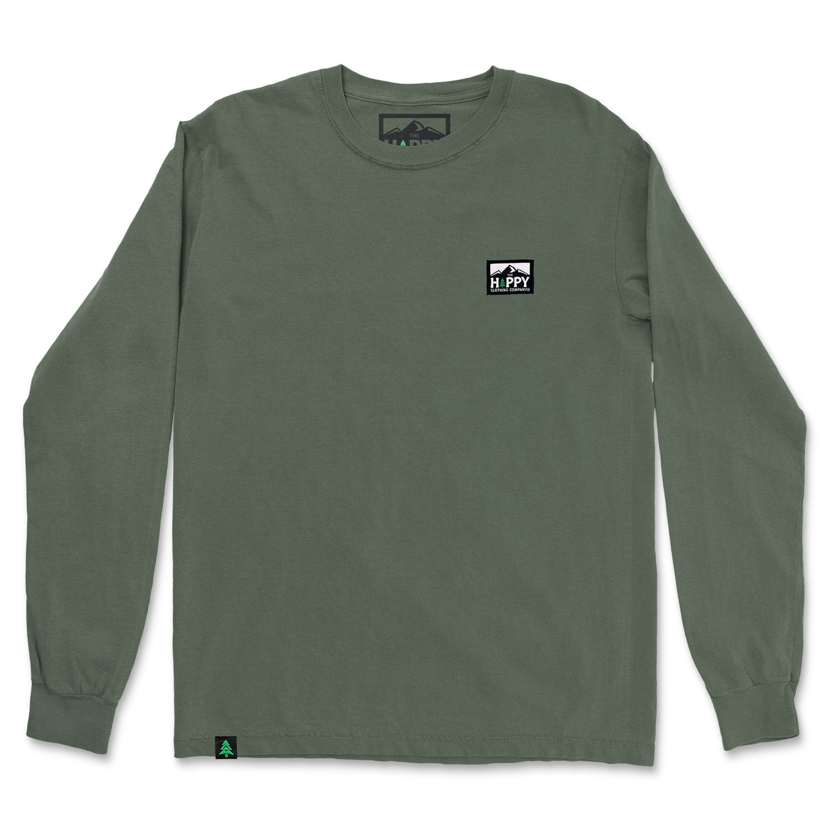 Nature-Dyed Long Sleeve With Logo Label - The Happy Clothing Company