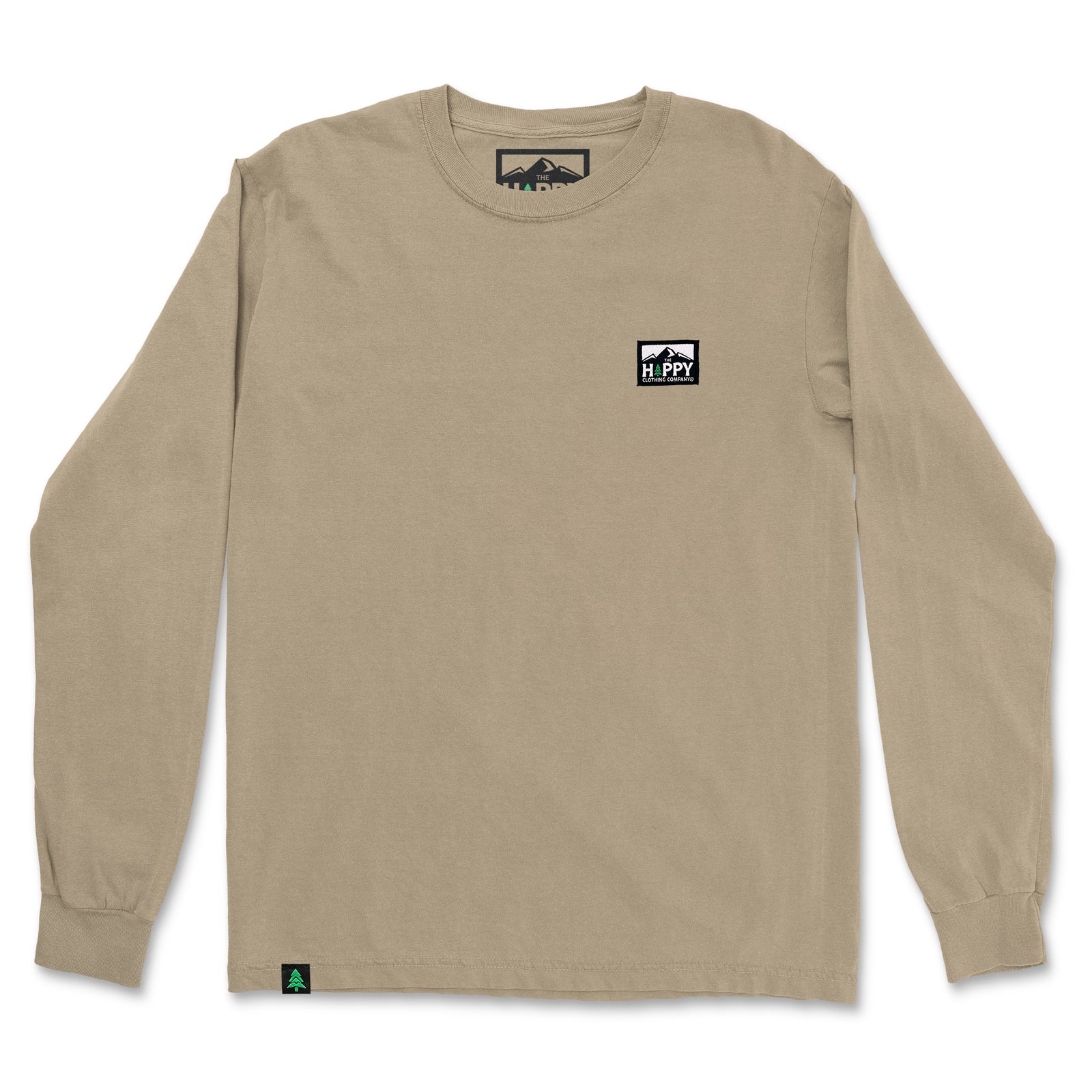 Nature-Dyed Long Sleeve With Logo Label - The Happy Clothing Company