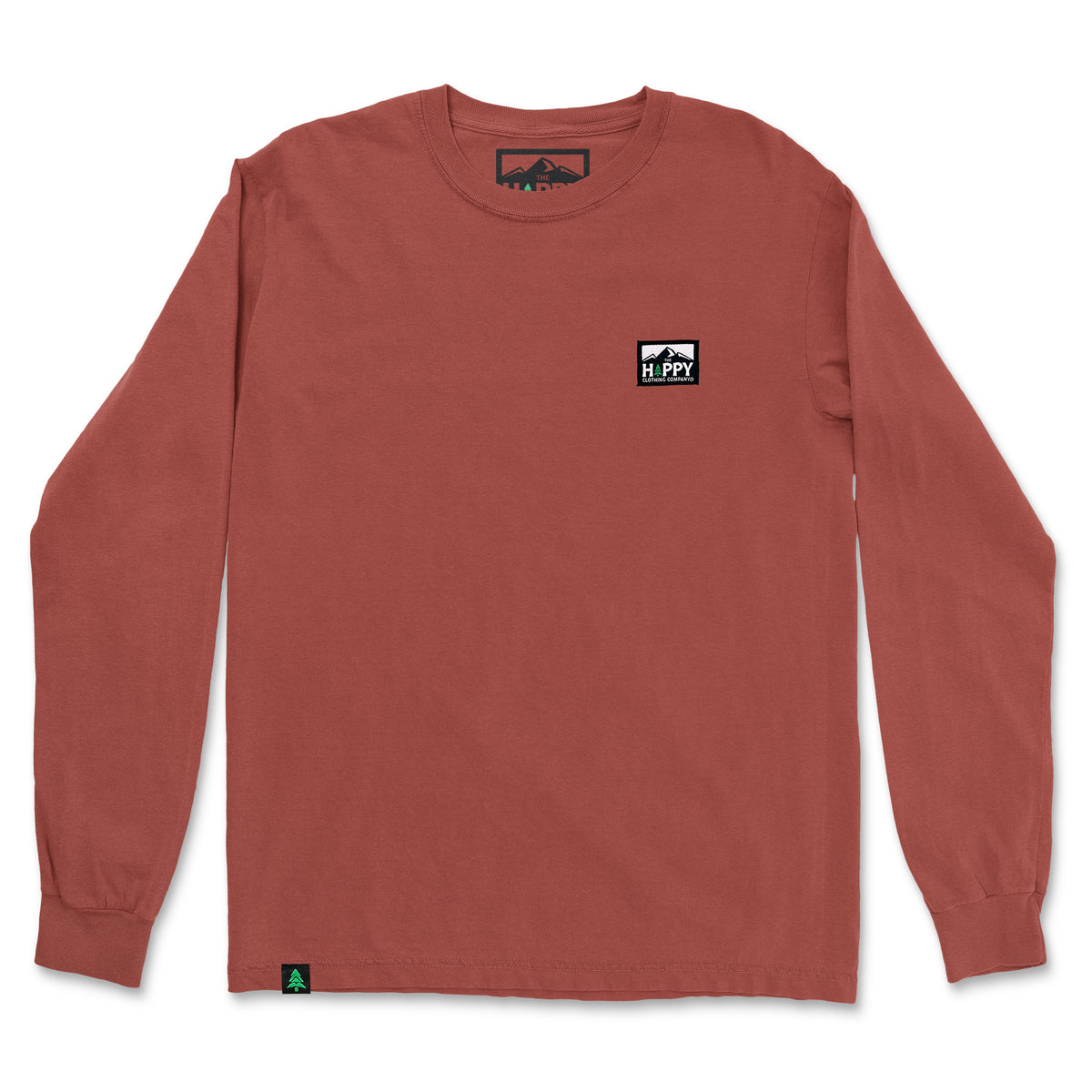 Nature-Dyed Long Sleeve With Logo Label - The Happy Clothing Company