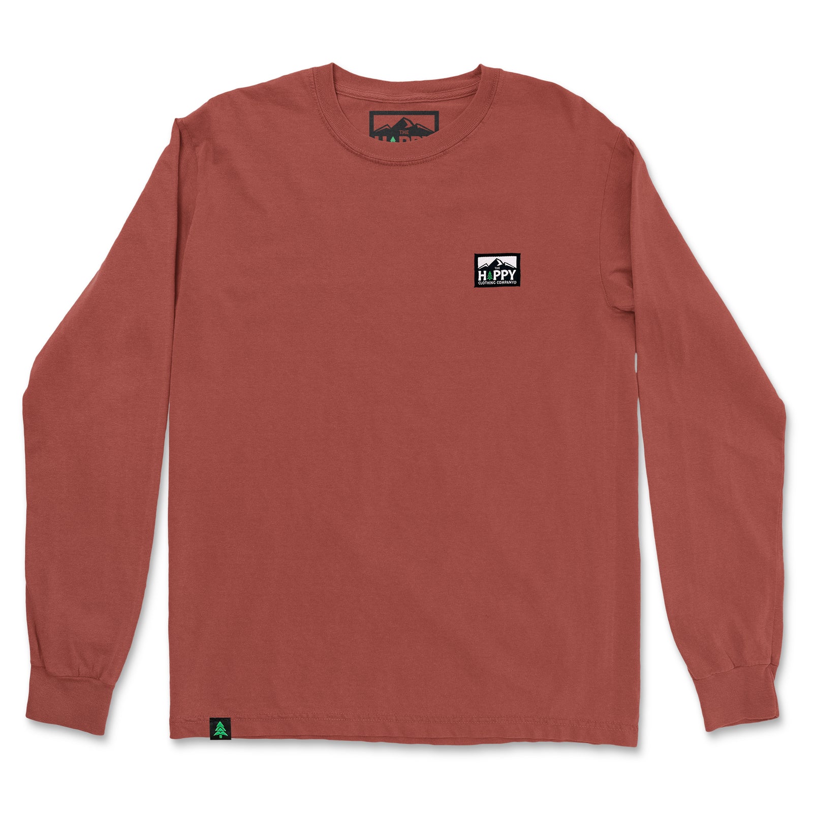 Nature-Dyed Long Sleeve With Logo Label - The Happy Clothing Company
