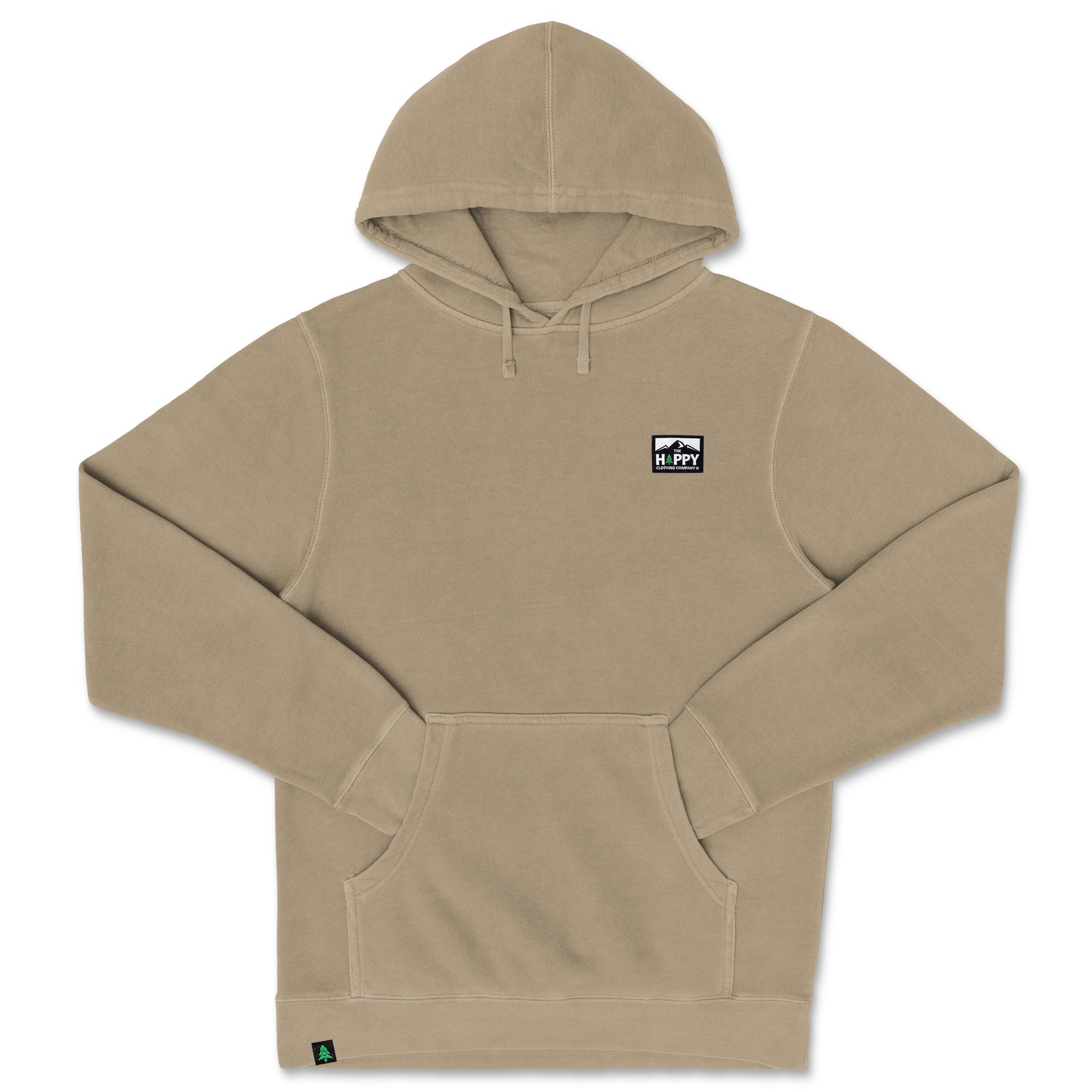 Logo Label Nature-Dyed Unisex Hoodie - The Happy Clothing Company