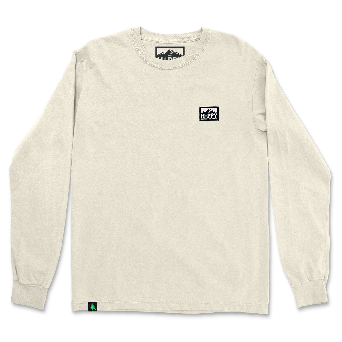 Nature-Dyed Long Sleeve With Logo Label - The Happy Clothing Company