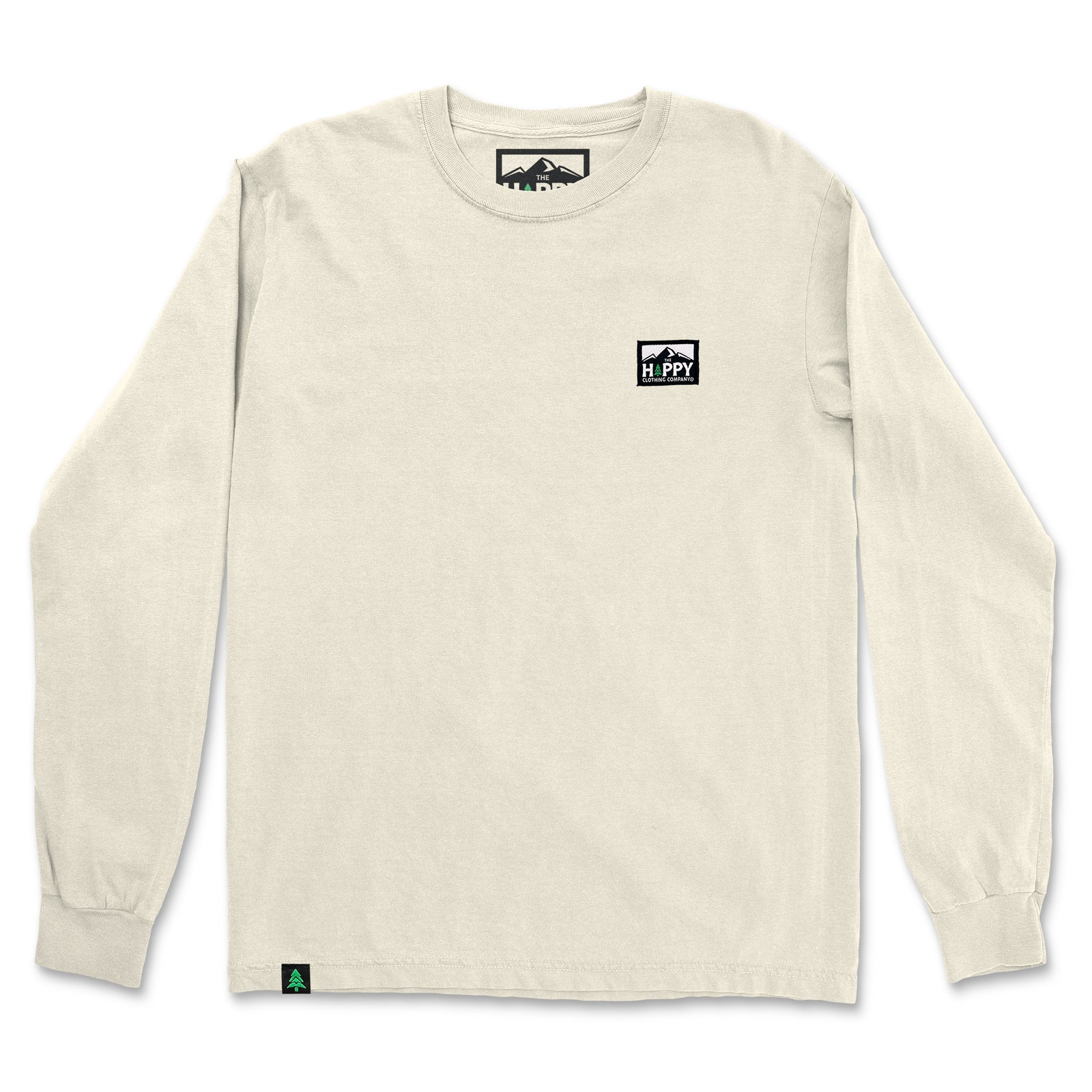 Nature-Dyed Long Sleeve With Logo Label - The Happy Clothing Company