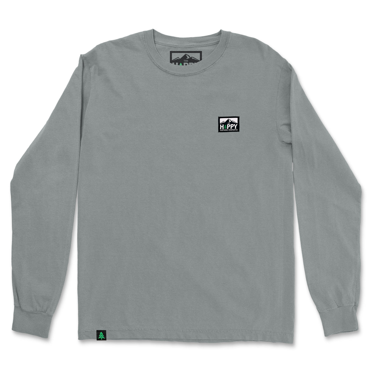 Nature-Dyed Long Sleeve With Logo Label - The Happy Clothing Company