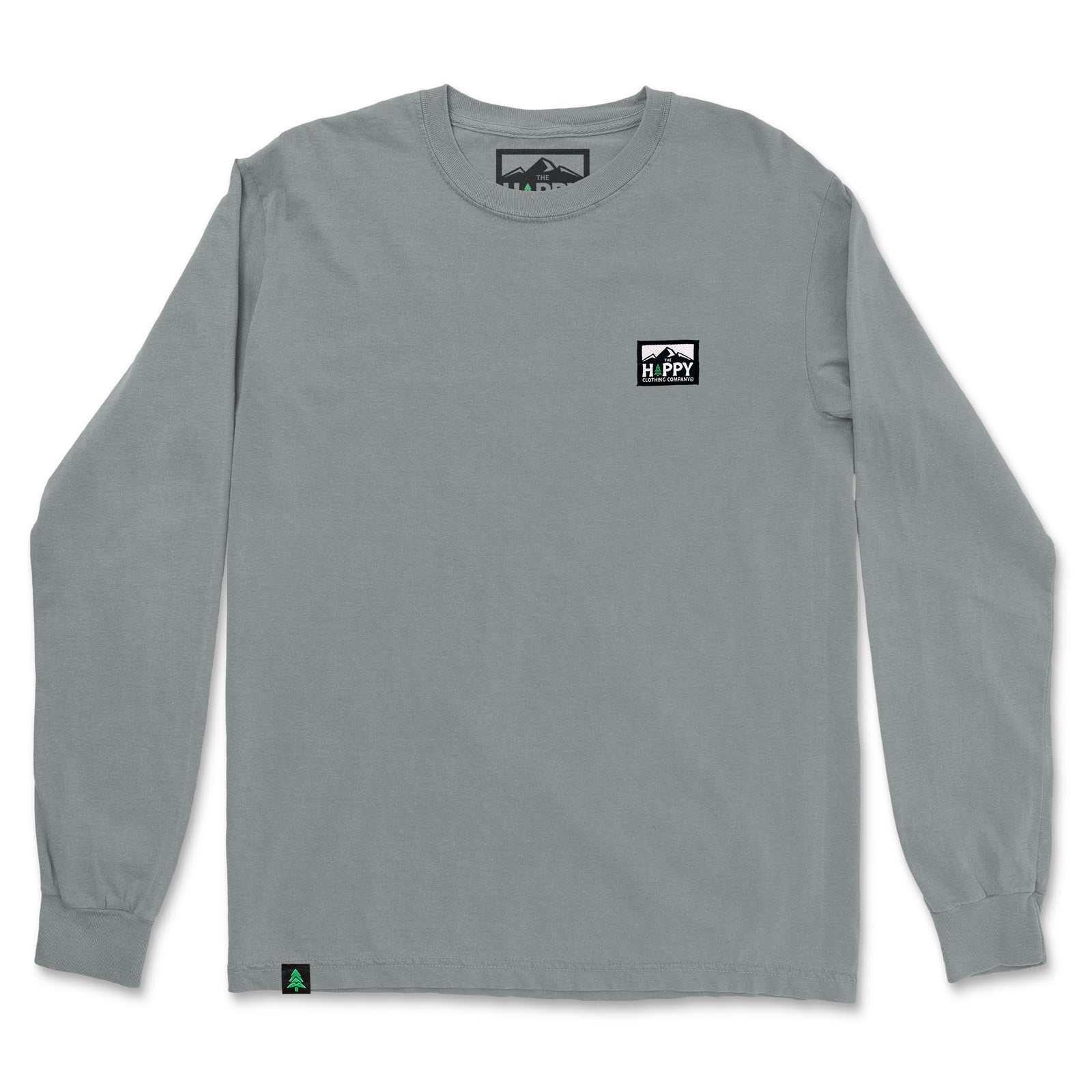 Nature-Dyed Long Sleeve With Logo Label - The Happy Clothing Company