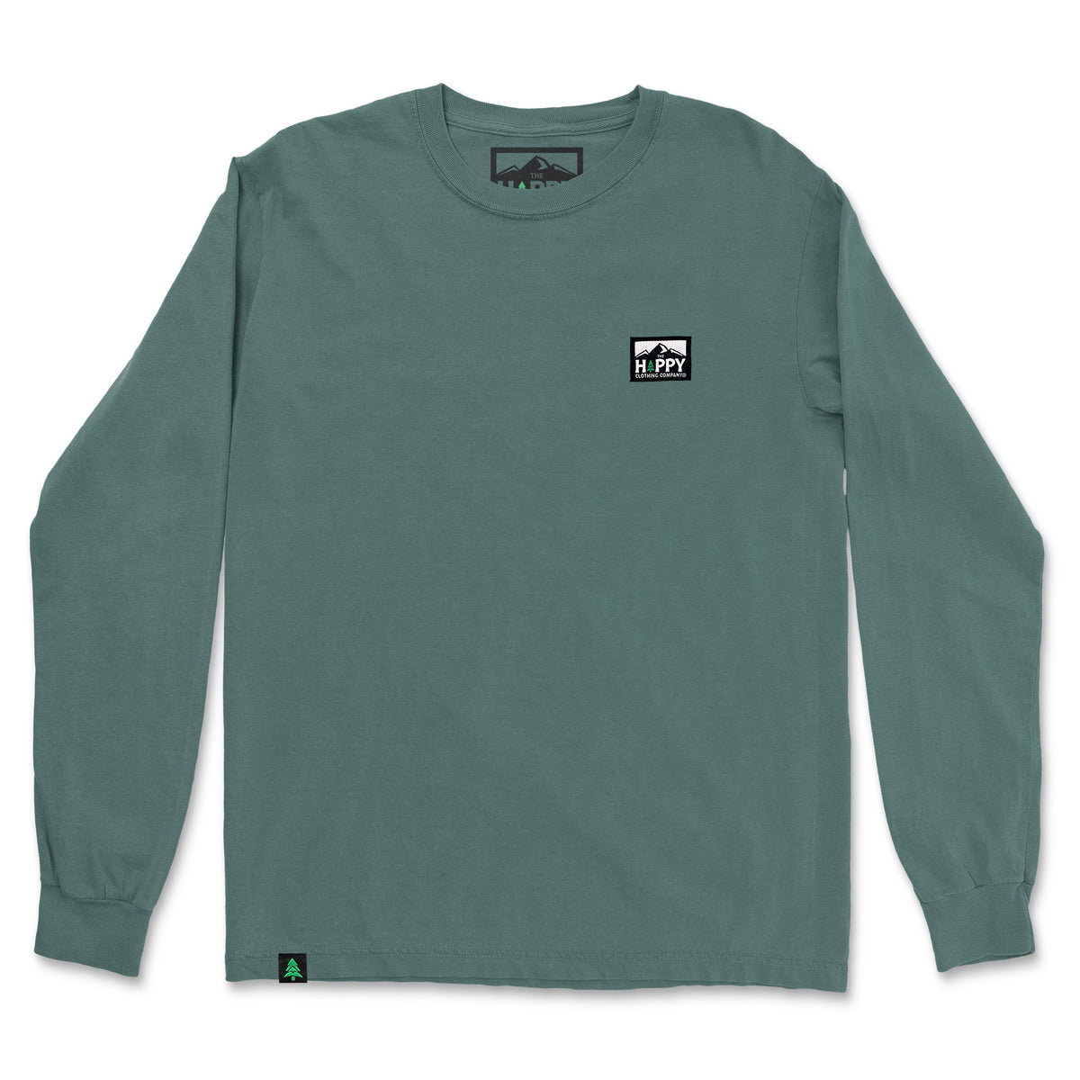 Nature-Dyed Long Sleeve With Logo Label - The Happy Clothing Company