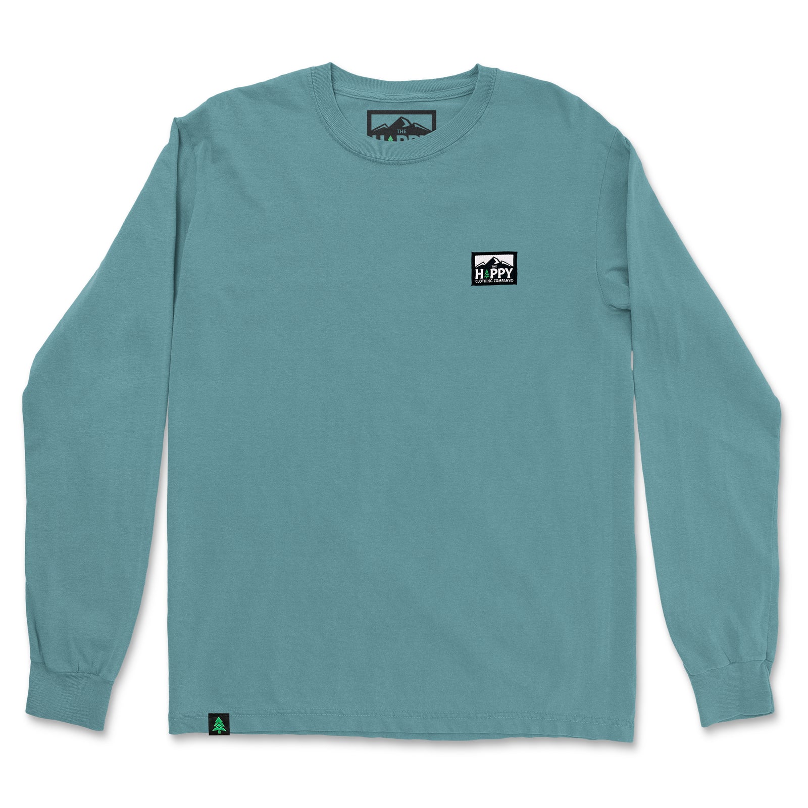 Nature-Dyed Long Sleeve With Logo Label - The Happy Clothing Company