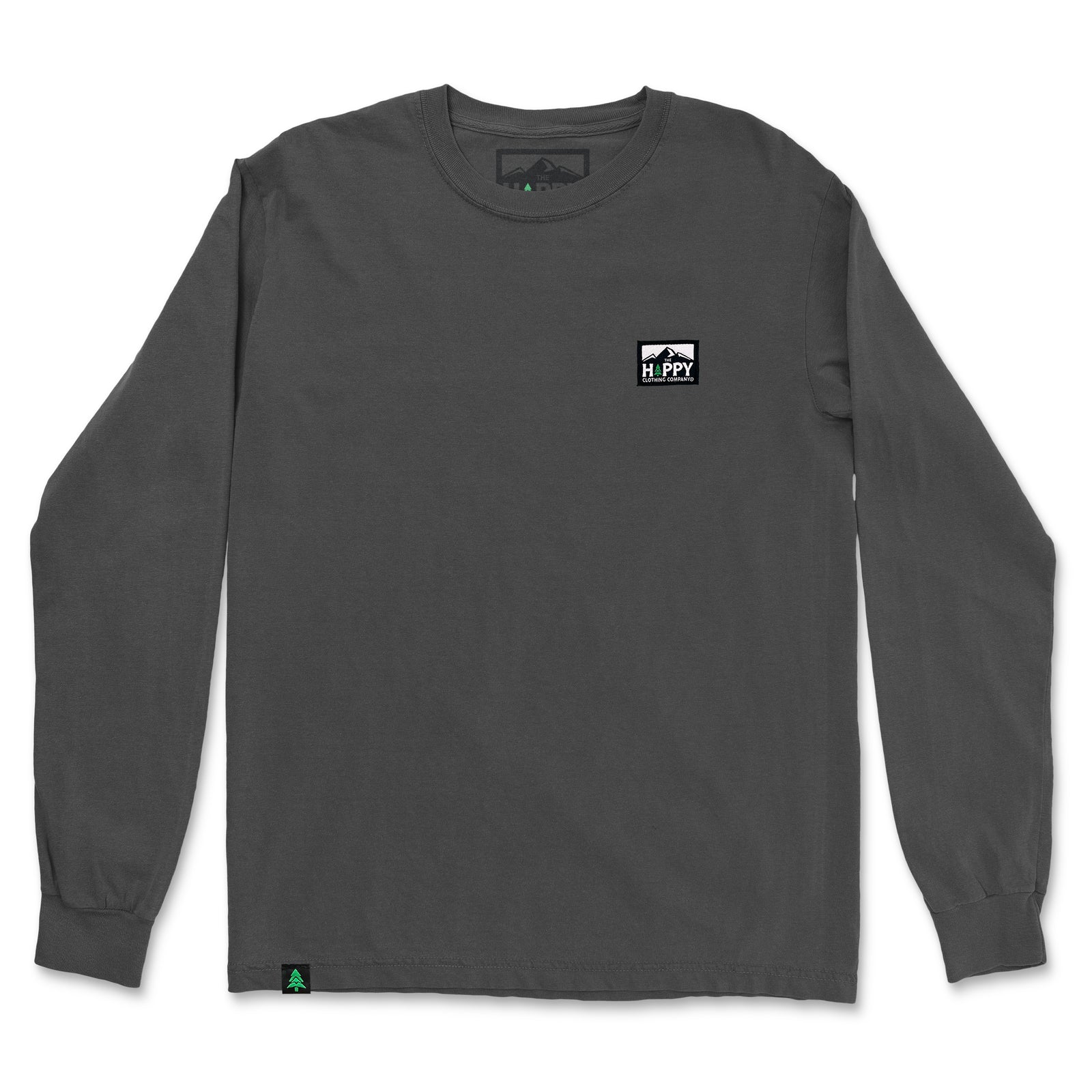 Nature-Dyed Long Sleeve With Logo Label - The Happy Clothing Company