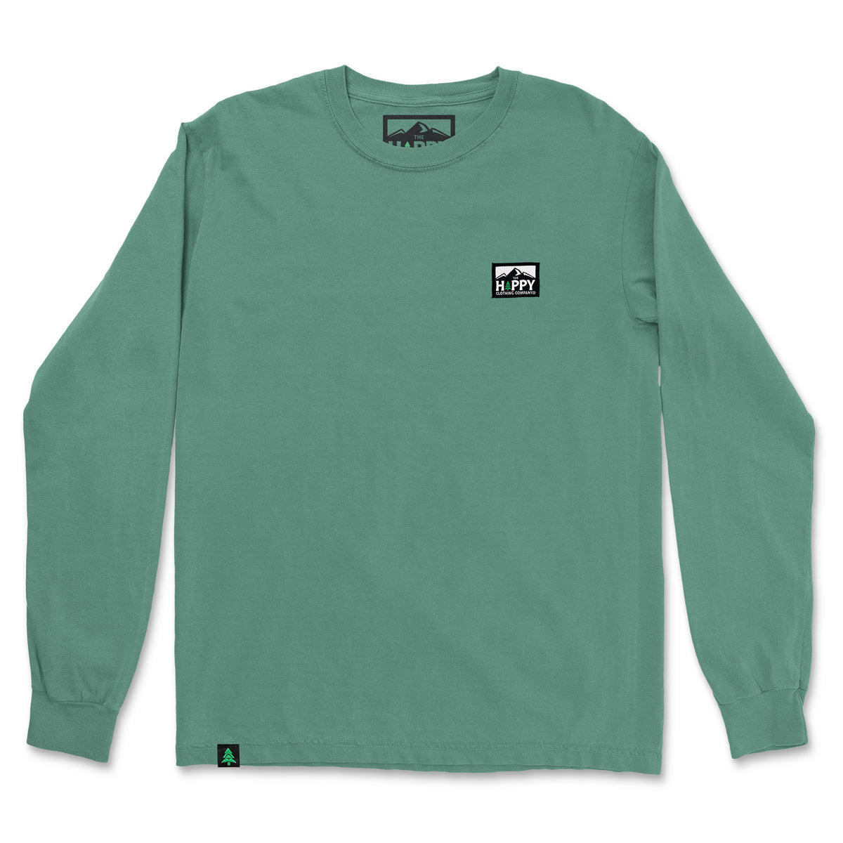 Nature-Dyed Long Sleeve With Logo Label - The Happy Clothing Company