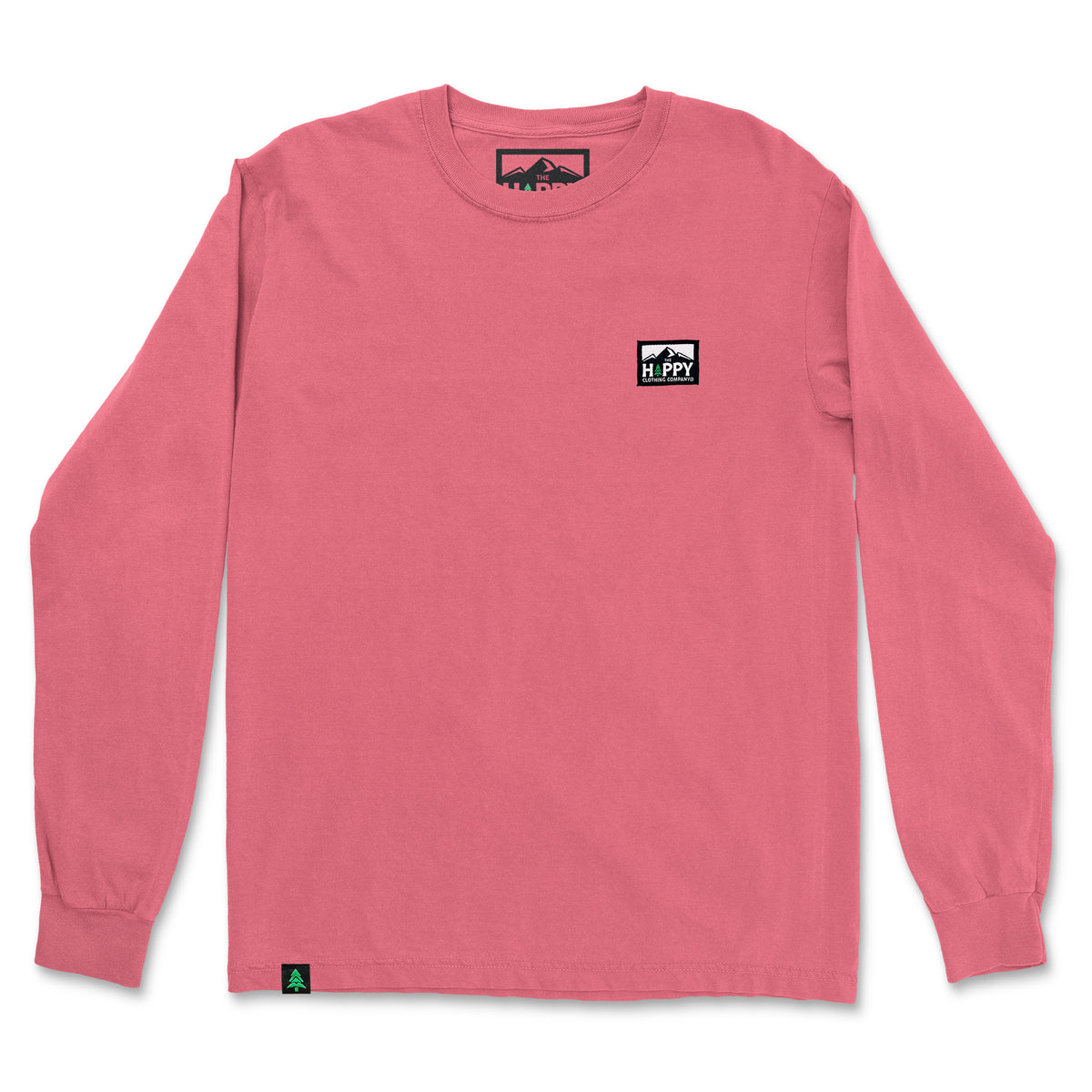 Nature-Dyed Long Sleeve With Logo Label - The Happy Clothing Company