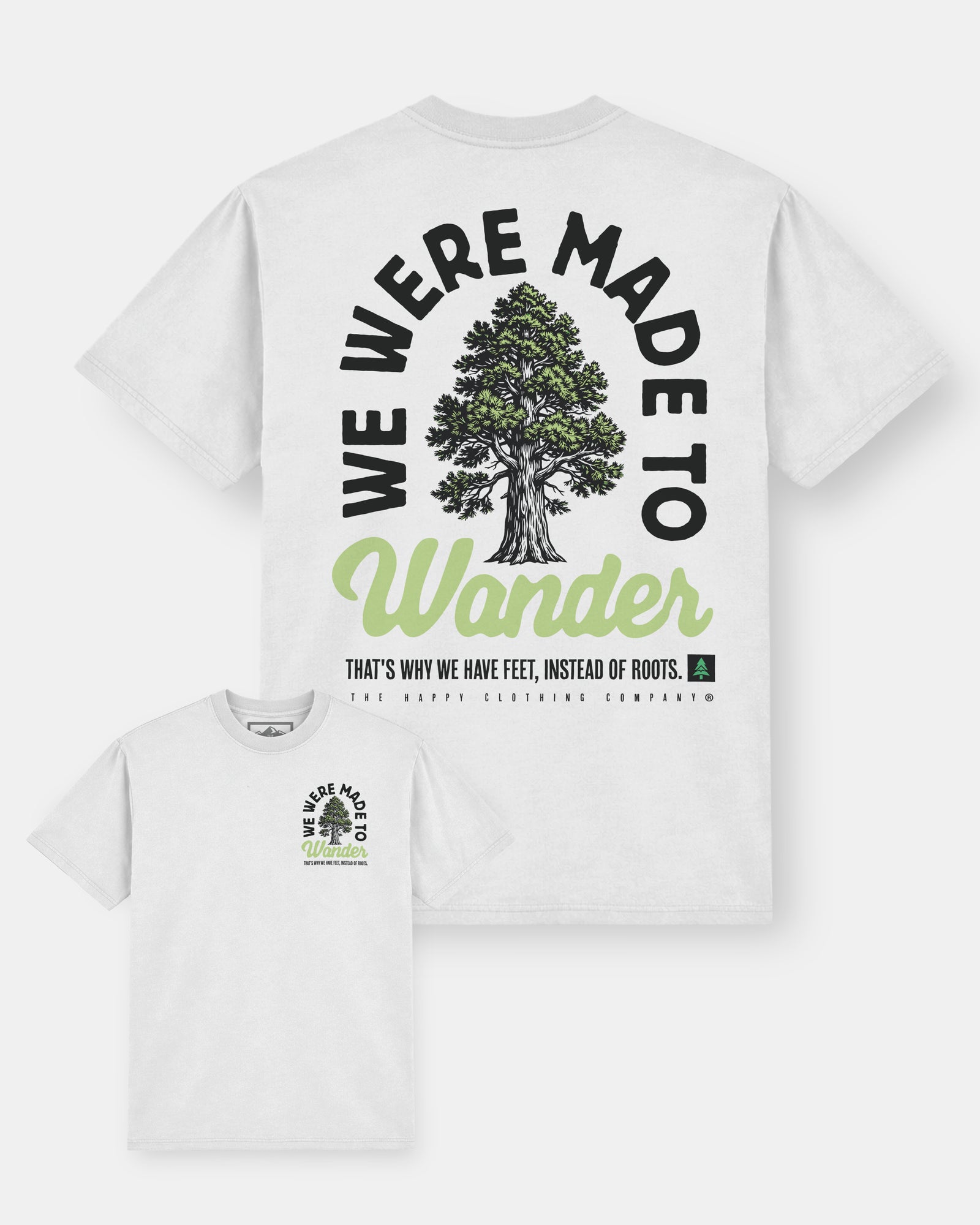 We Were Made To Wander Vintage Oversized Tee - The Happy Clothing Company