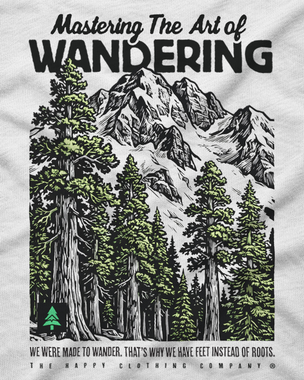Mastering The Art Of Wandering Vintage Oversized Tee - The Happy Clothing Company