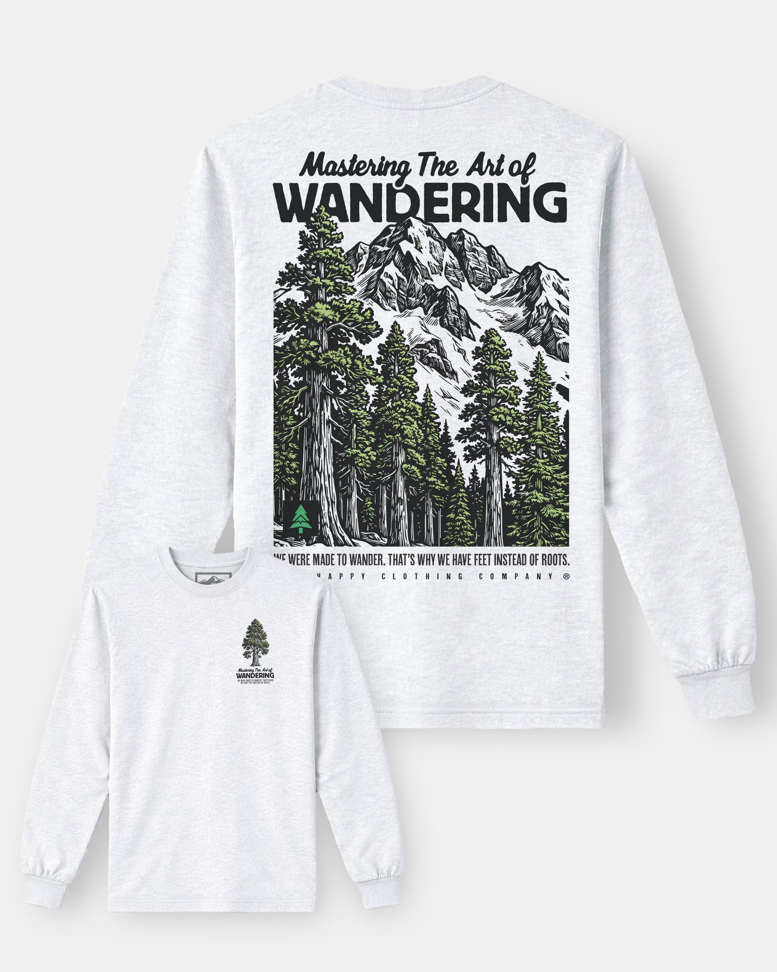 Mastering The Art Of Wandering | Premium Heavyweight | Long Sleeve - The Happy Clothing Company
