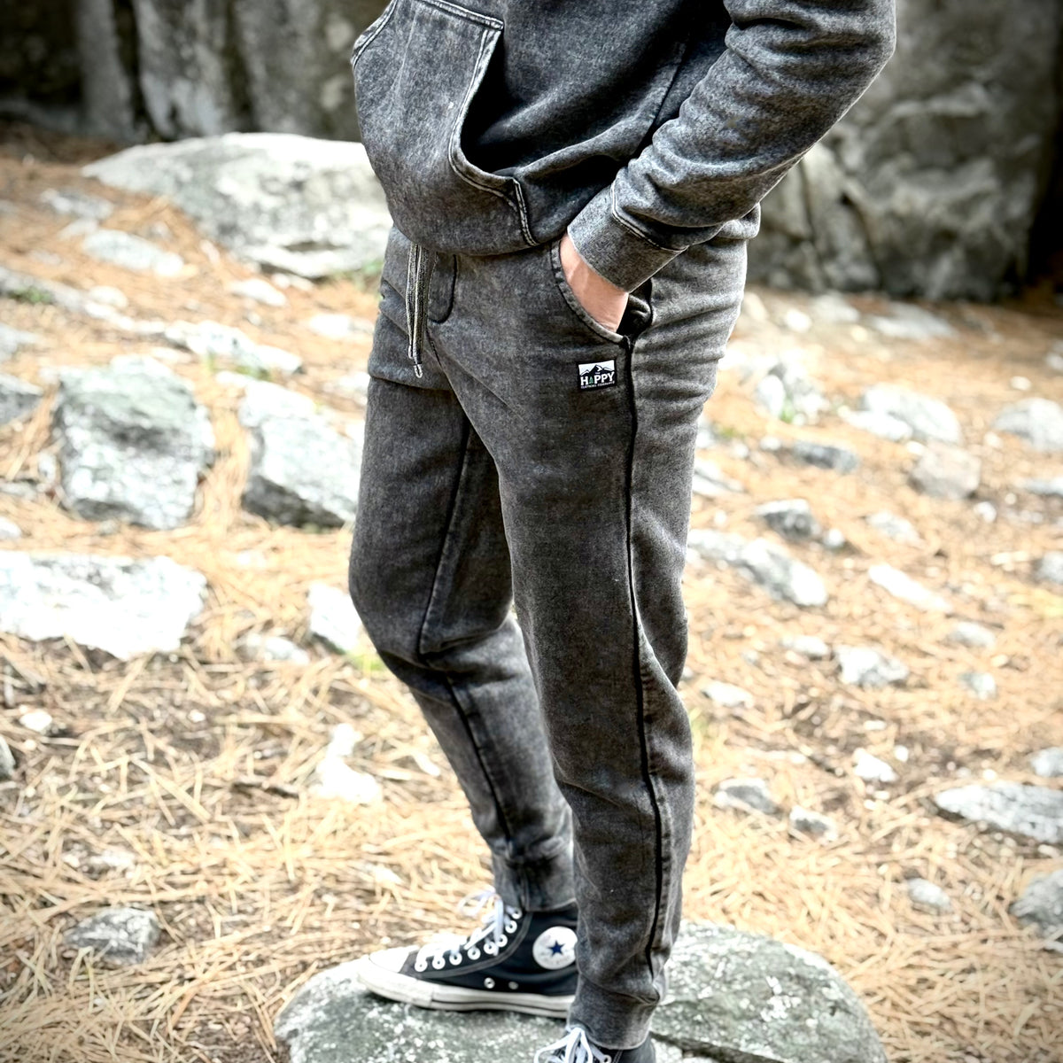 Mineral Wash Unisex Jogger-Style Sweats - The Happy Clothing Company