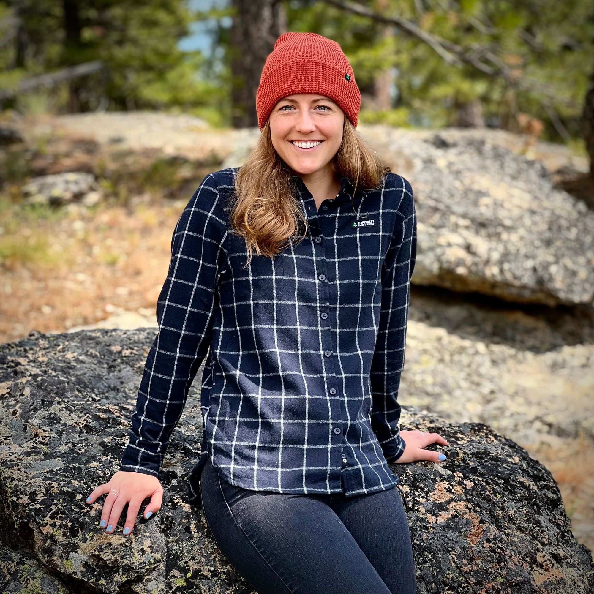 Women's Plaid Flannel Button-Up - The Happy Clothing Company