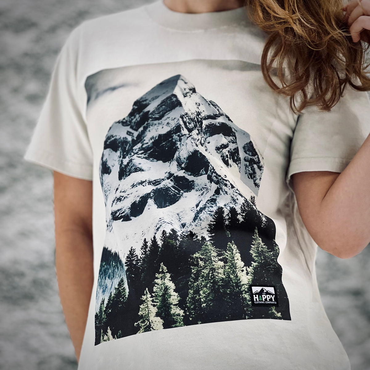 Peaks & Pines Women's 'Vintage Tee' | Oversized Heavyweight | - The Happy Clothing Company