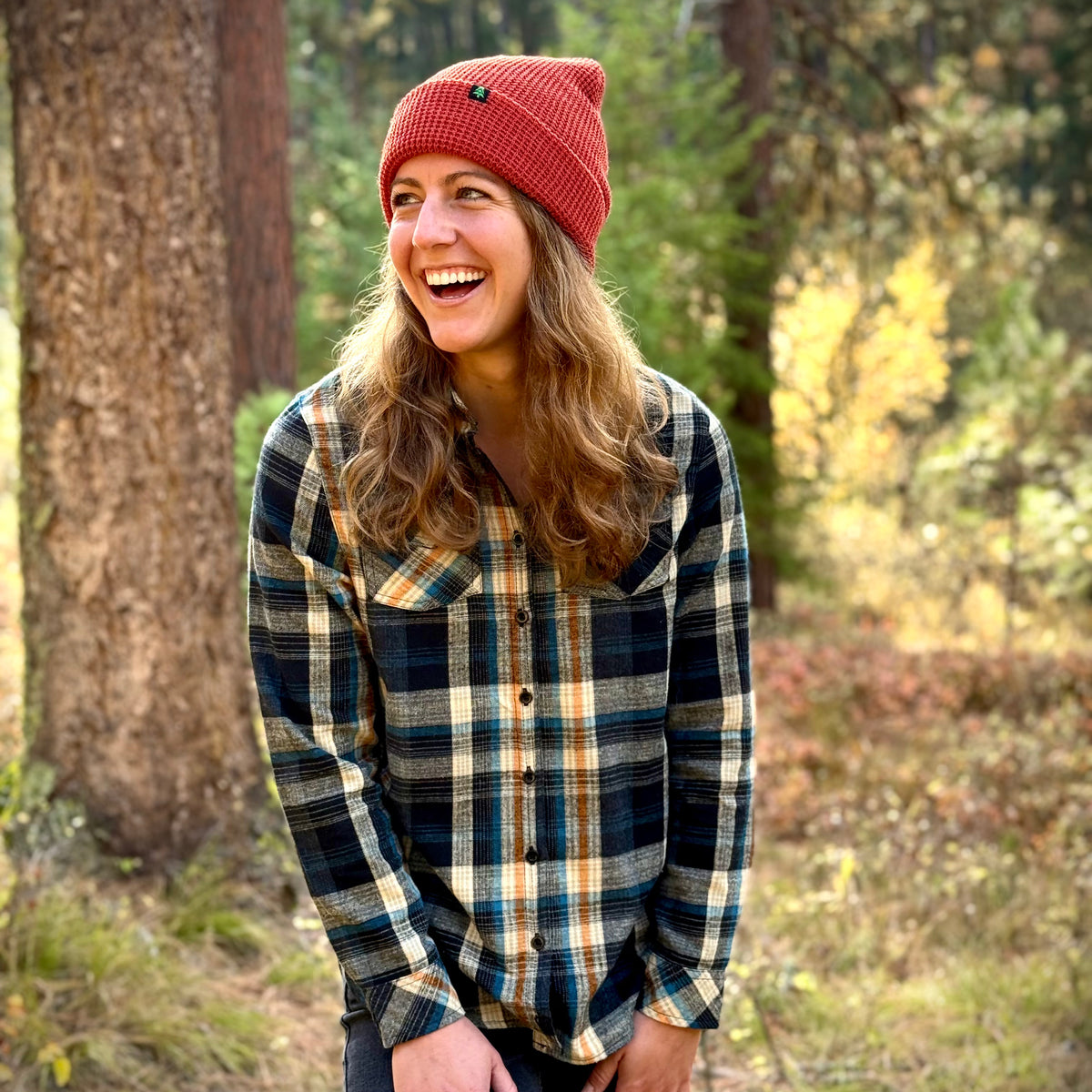 Basecamp Plaid Flannel Fall Edition 🍁  | SLIM FIT | W / Mountain Tree - The Happy Clothing Company
