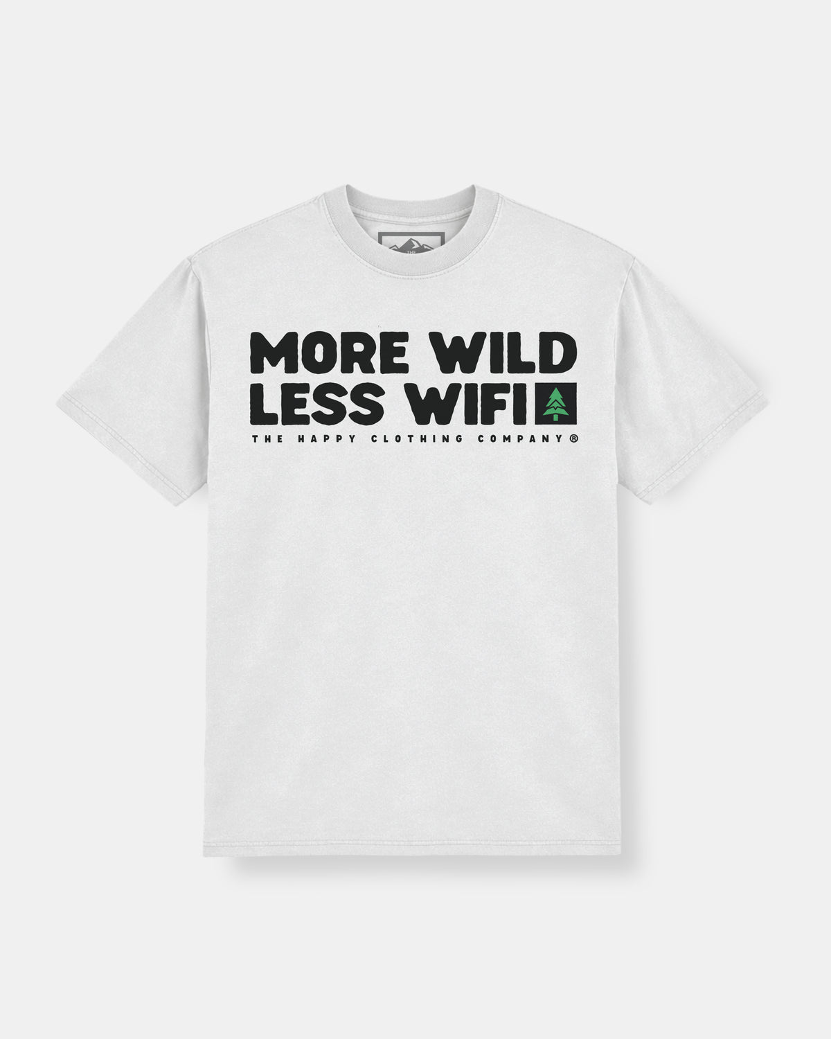 More Wild Less Wifi Heavy Cotton Tee - The Happy Clothing Company