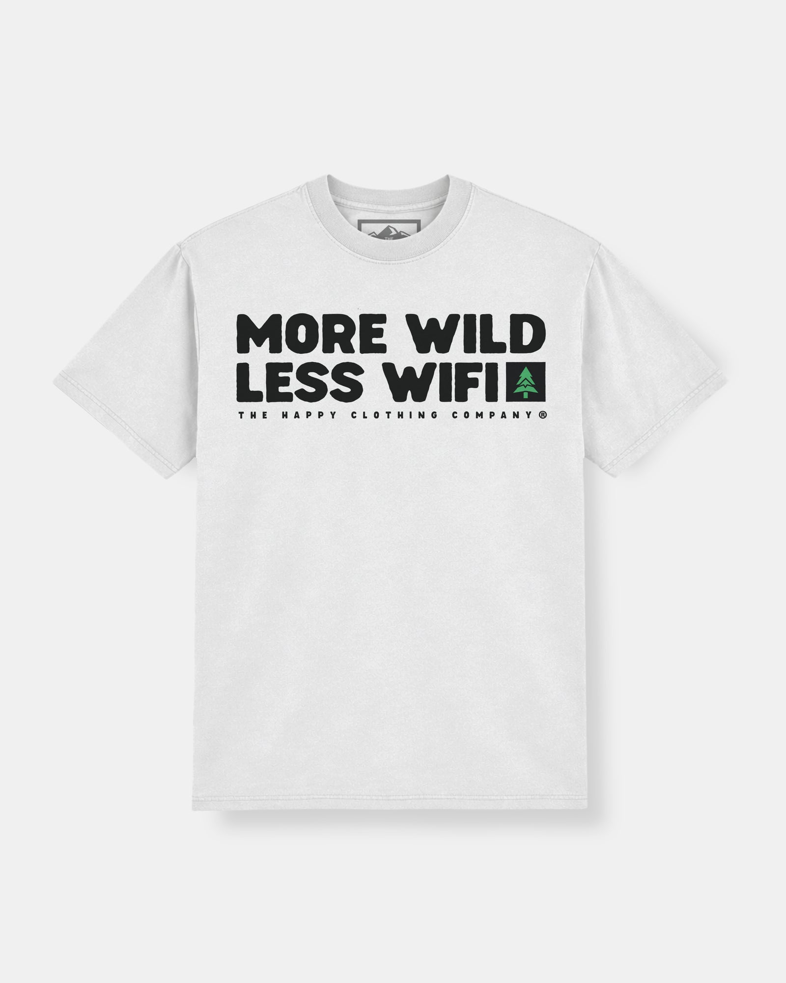 More Wild Less Wifi Heavy Cotton Tee - The Happy Clothing Company