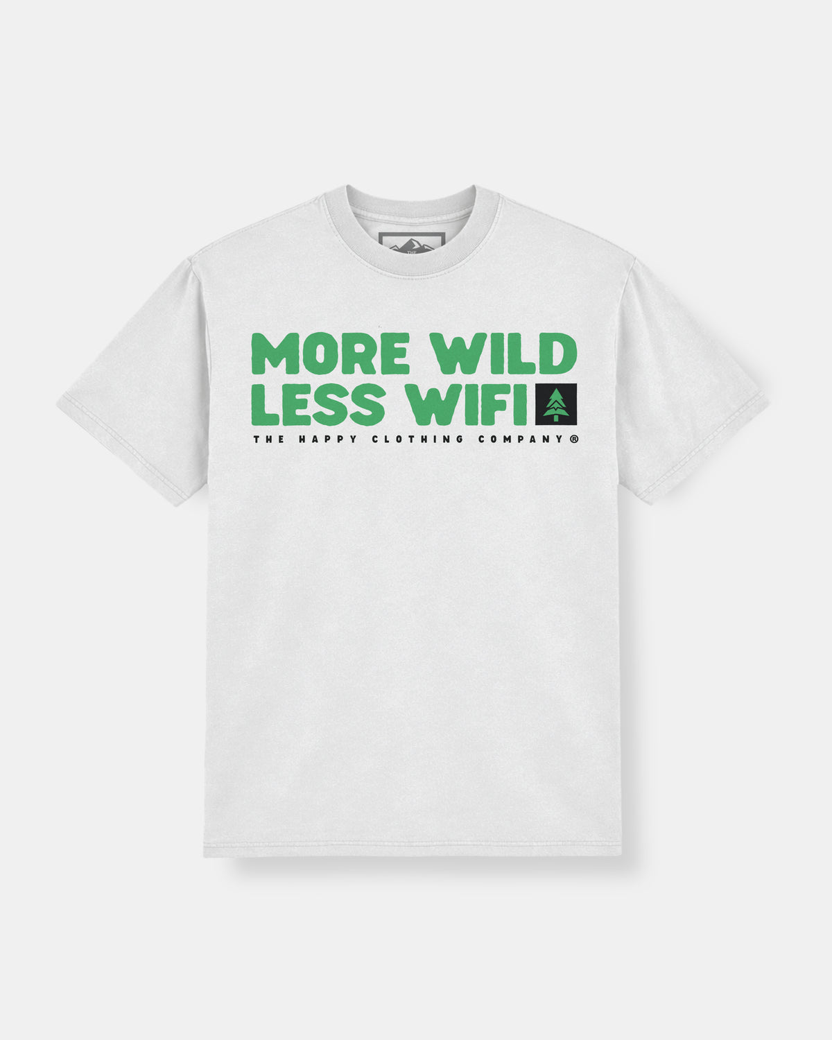 More Wild Less Wifi Heavy Cotton Tee - The Happy Clothing Company