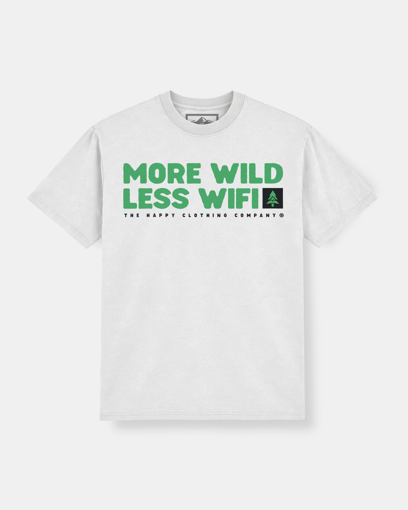 More Wild Less Wifi Heavy Cotton Tee - The Happy Clothing Company
