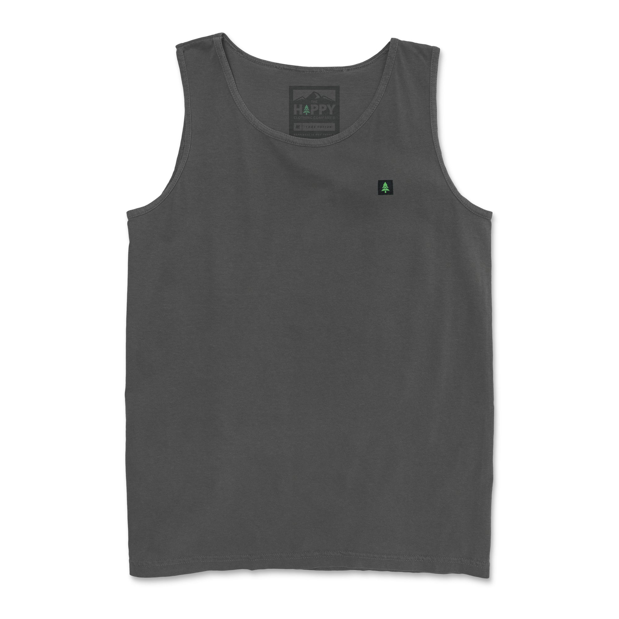 Pigment-Dyed Mountain Tree Label Tank