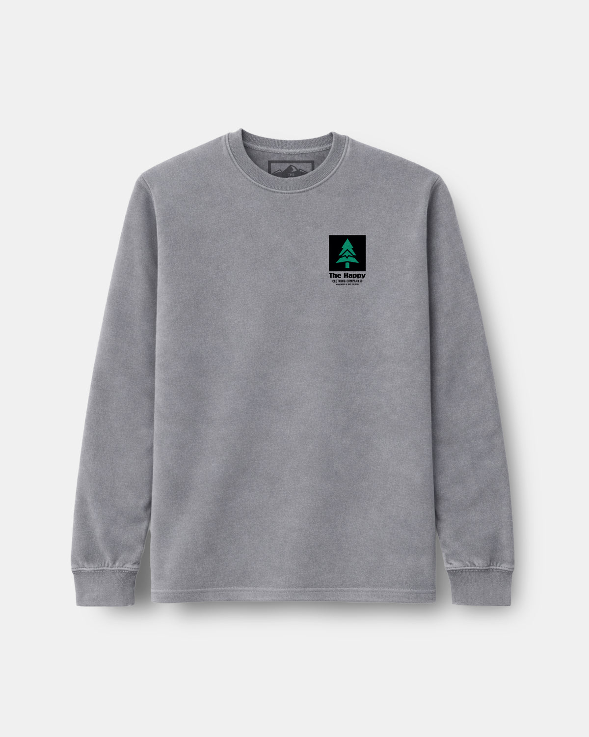 Mountain-Tree Label Nature-Dyed Long Sleeve - The Happy Clothing Company