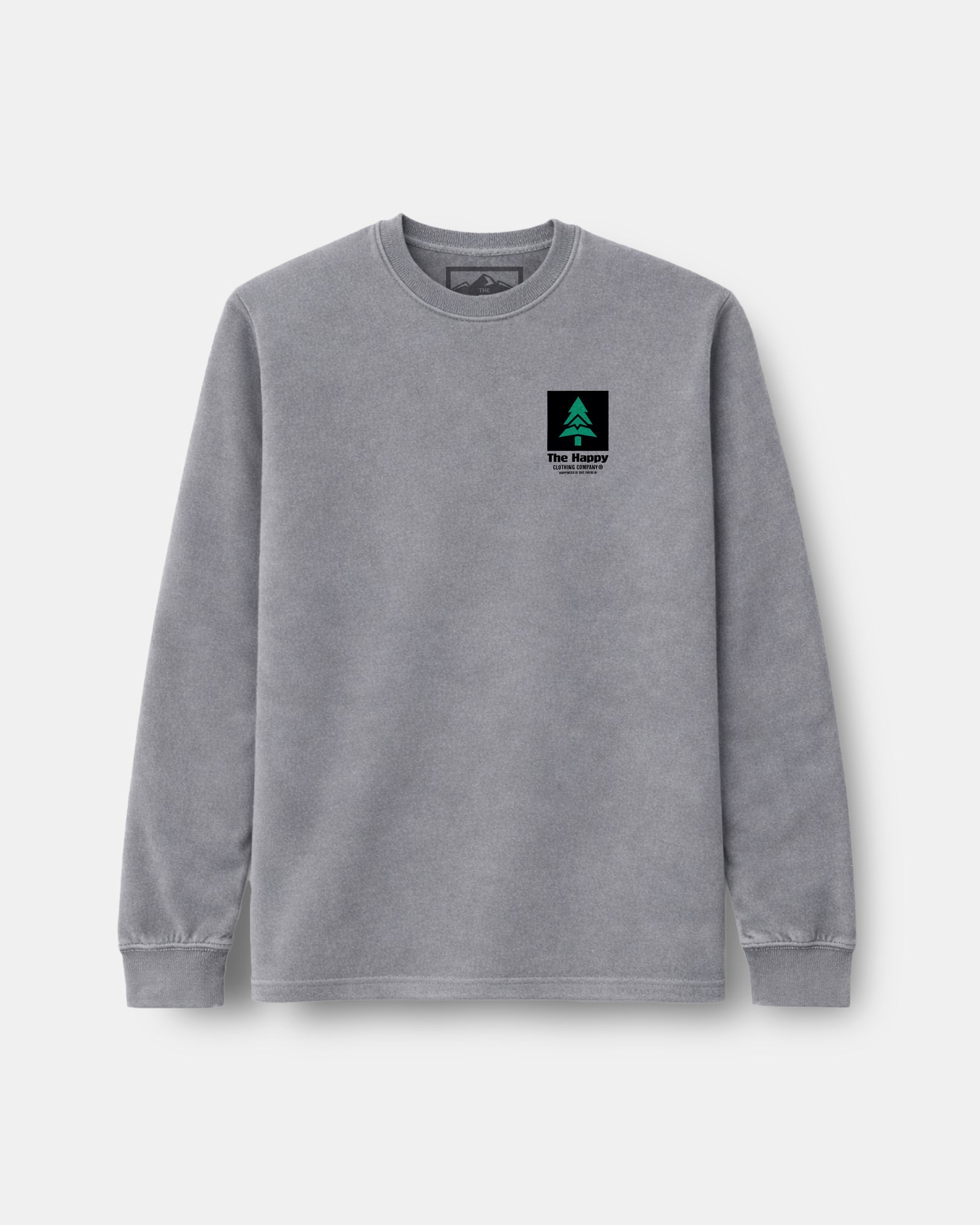 Mountain-Tree Label Nature-Dyed Long Sleeve - The Happy Clothing Company