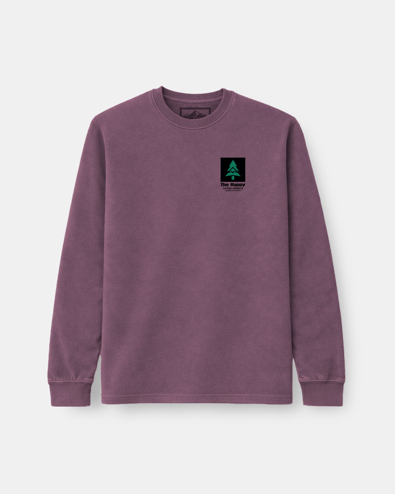 Mountain-Tree Label Nature-Dyed Long Sleeve - The Happy Clothing Company