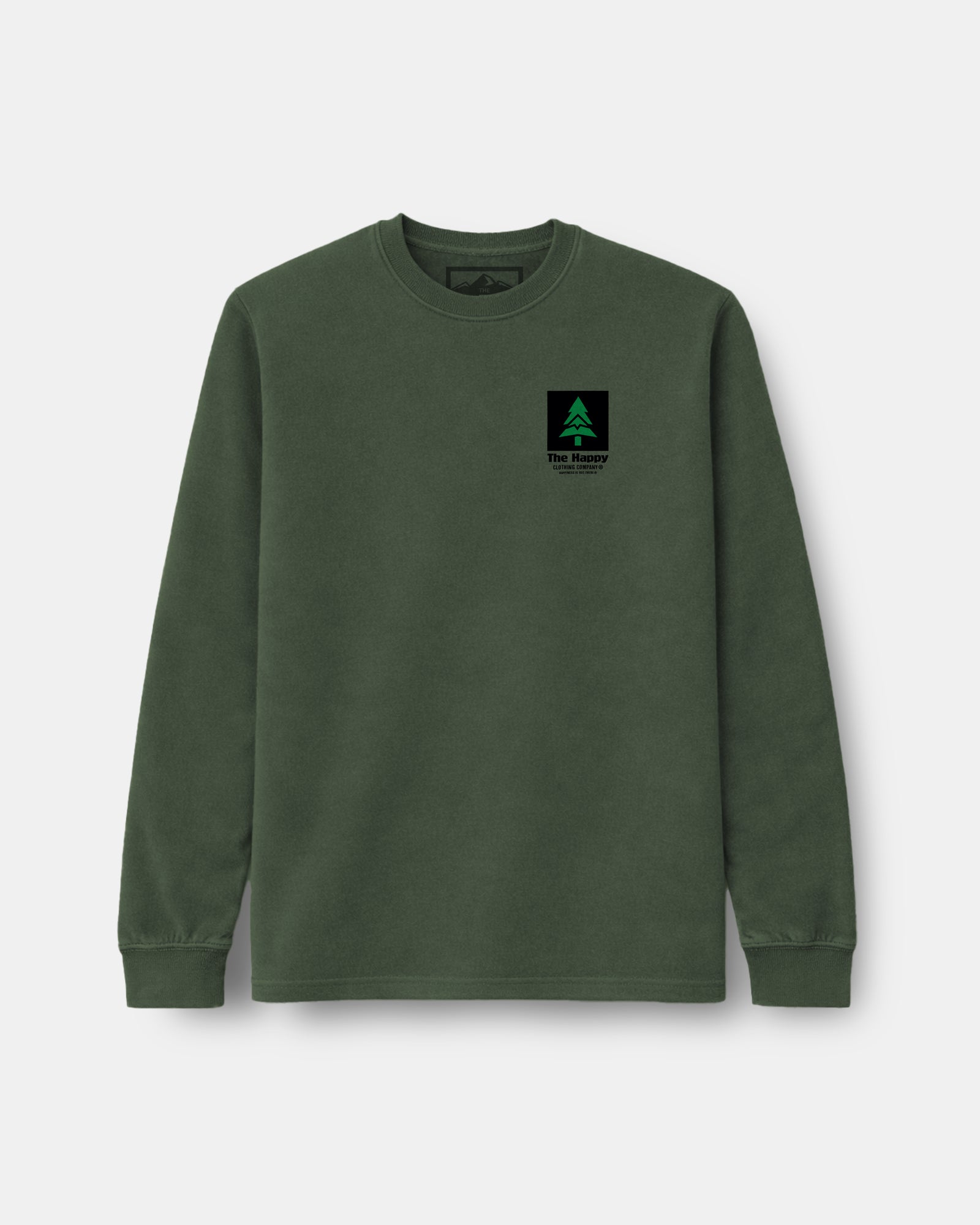 Mountain-Tree Label Nature-Dyed Long Sleeve - The Happy Clothing Company