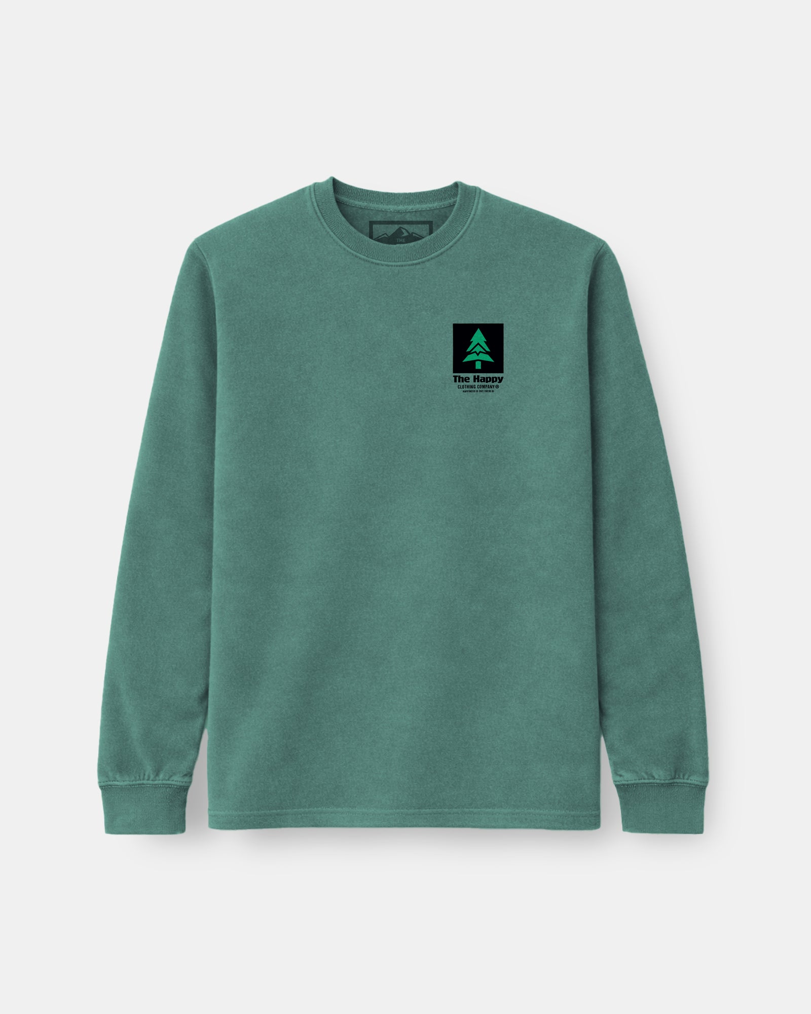Mountain-Tree Label Nature-Dyed Long Sleeve - The Happy Clothing Company