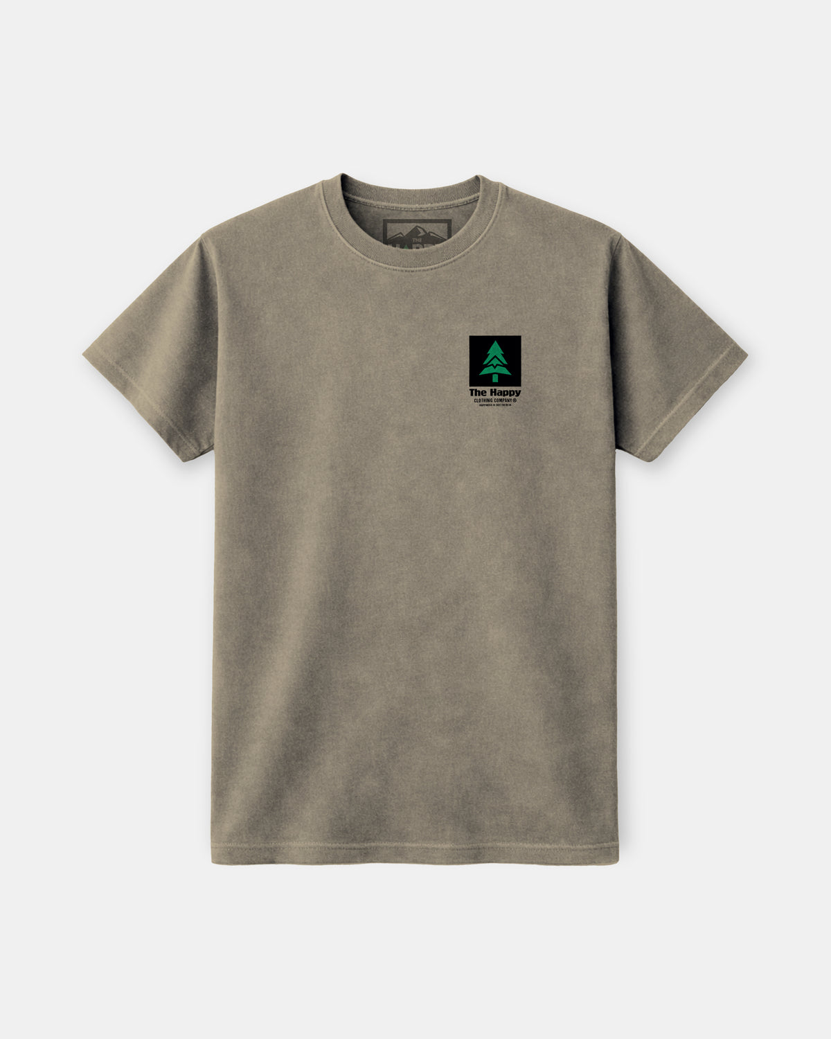 Mountain-Tree Nature-Dyed Tee - The Happy Clothing Company