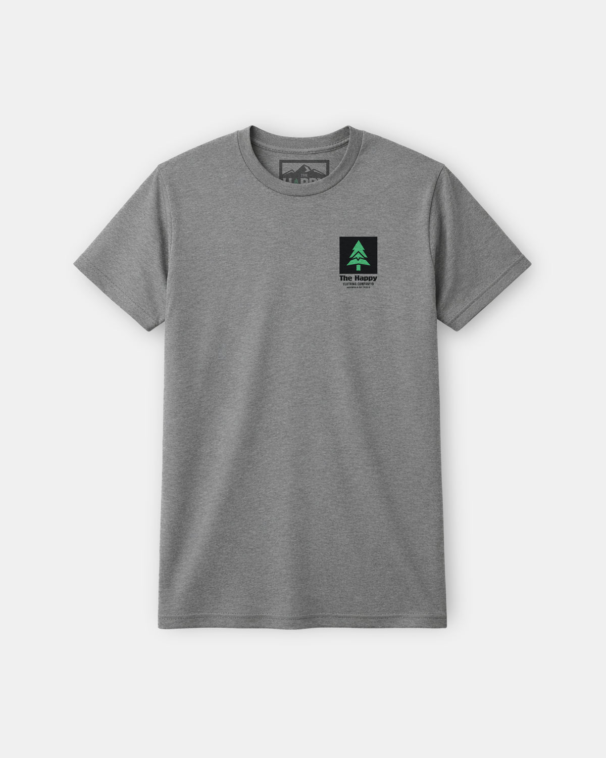 Mountain-Tree Happy Co Earth Tone Tee | Lightweight Blend | - The Happy Clothing Company