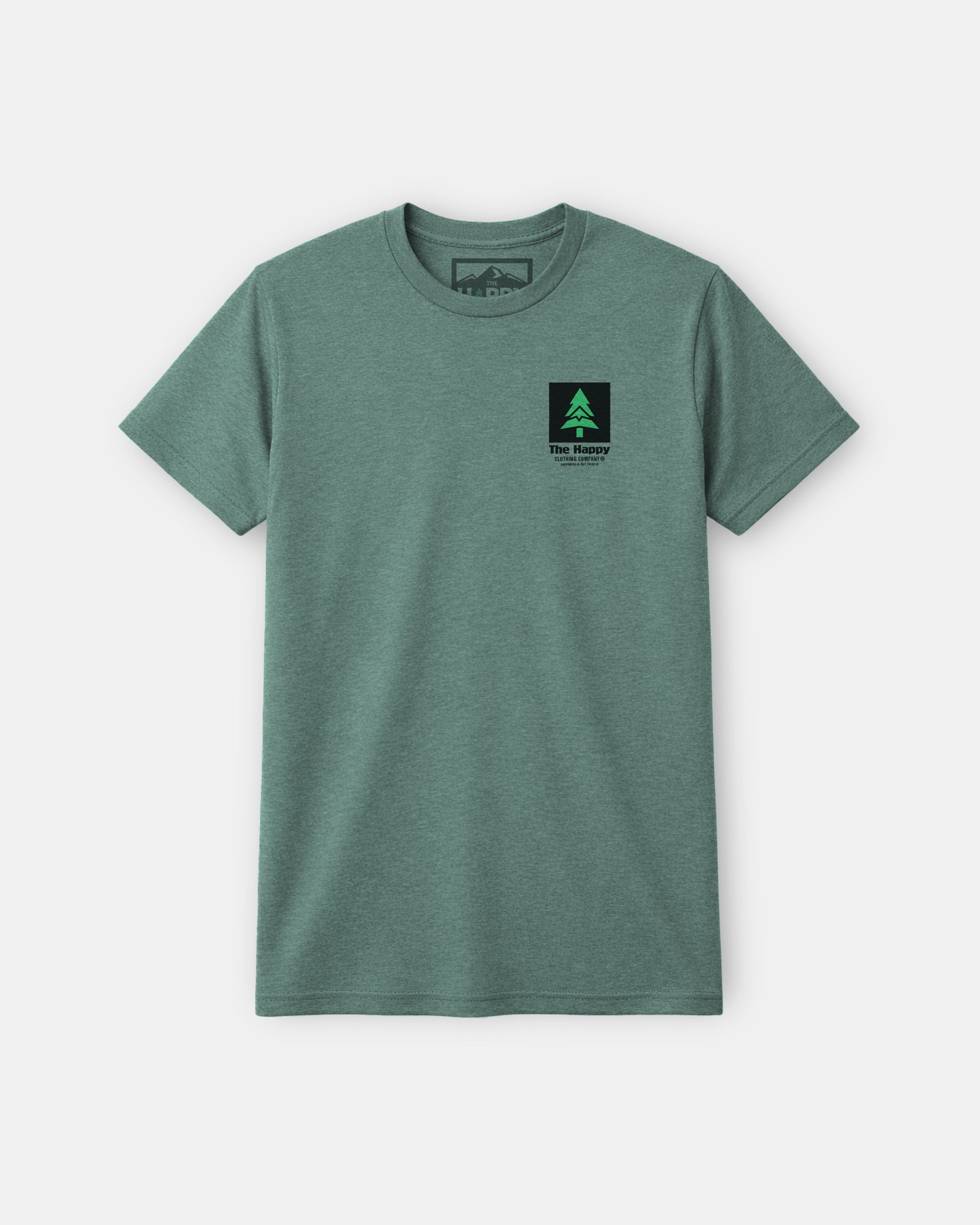 Mountain-Tree Happy Co Earth Tone Tee | Lightweight Blend | - The Happy Clothing Company