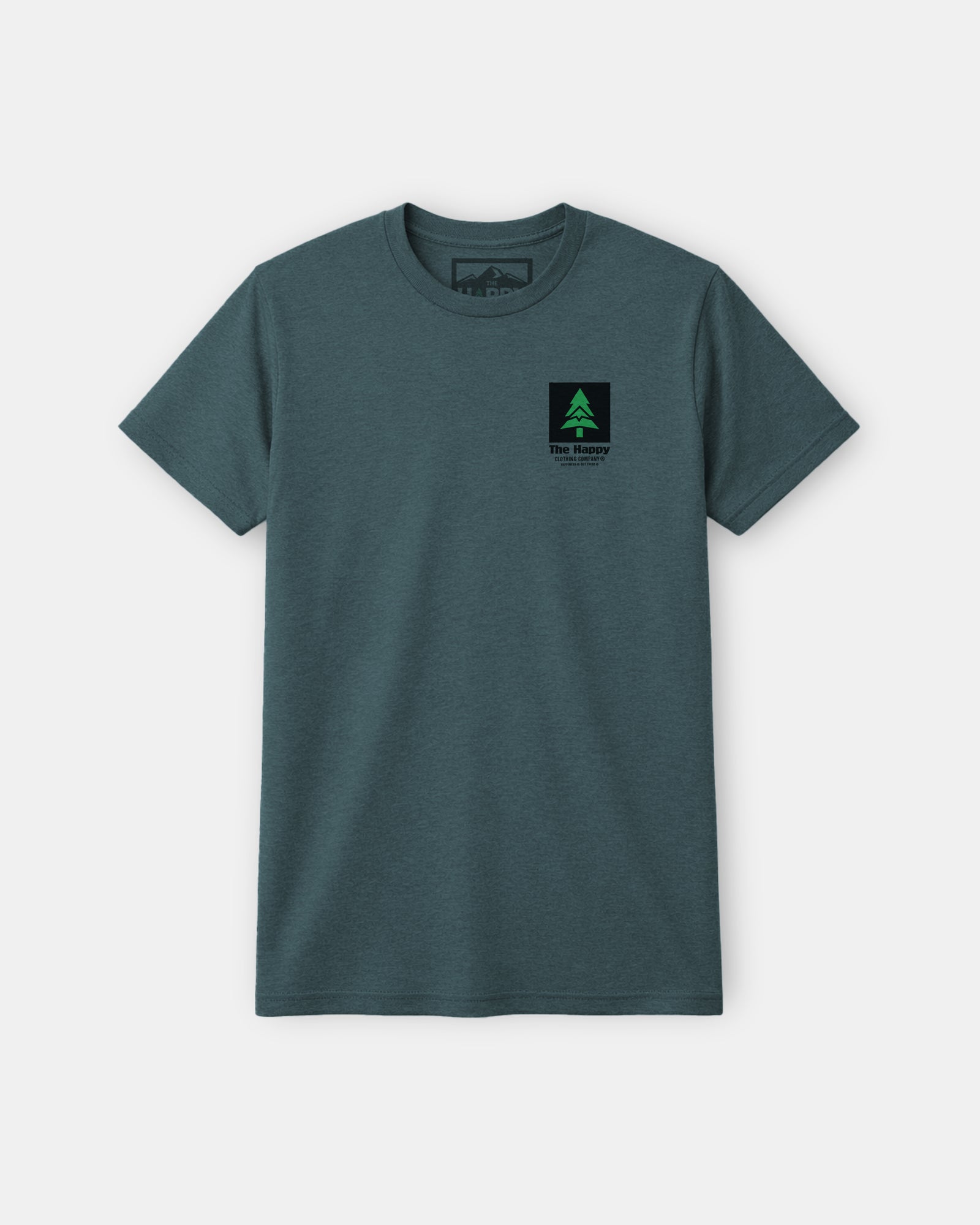 Mountain-Tree Happy Co Earth Tone Tee | Lightweight Blend | - The Happy Clothing Company