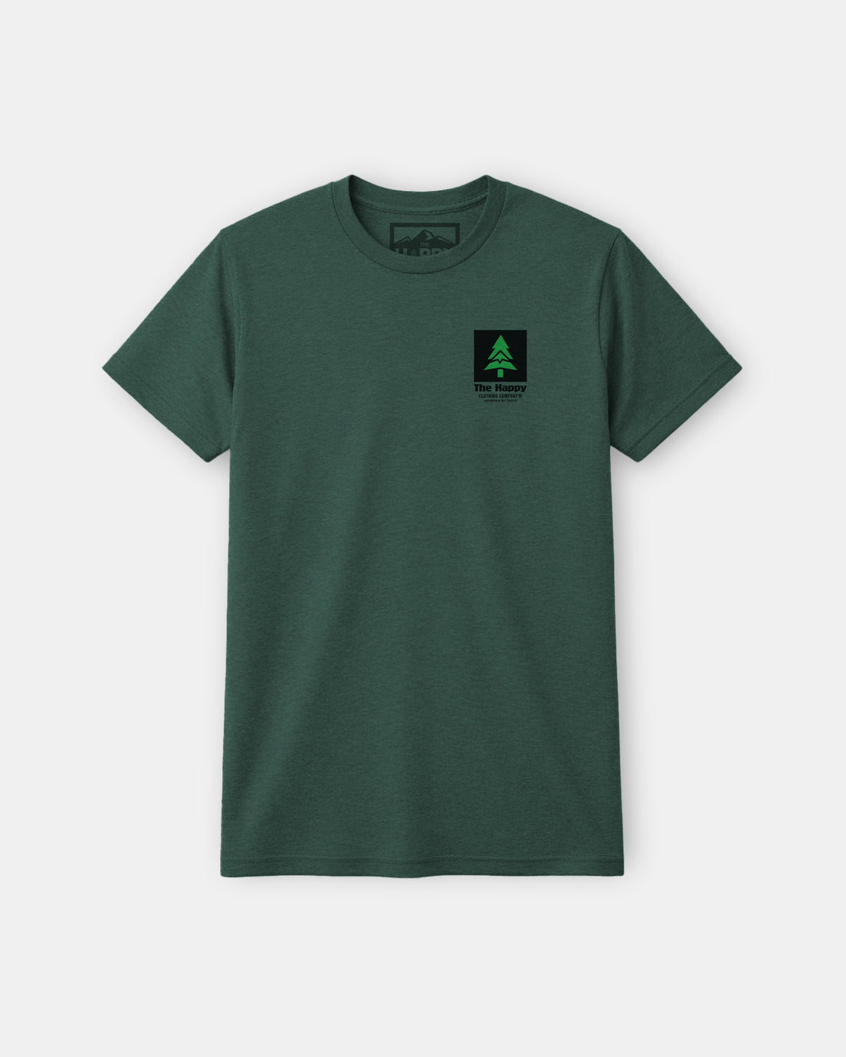 Mountain-Tree Happy Co Earth Tone Tee | Lightweight Blend | - The Happy Clothing Company