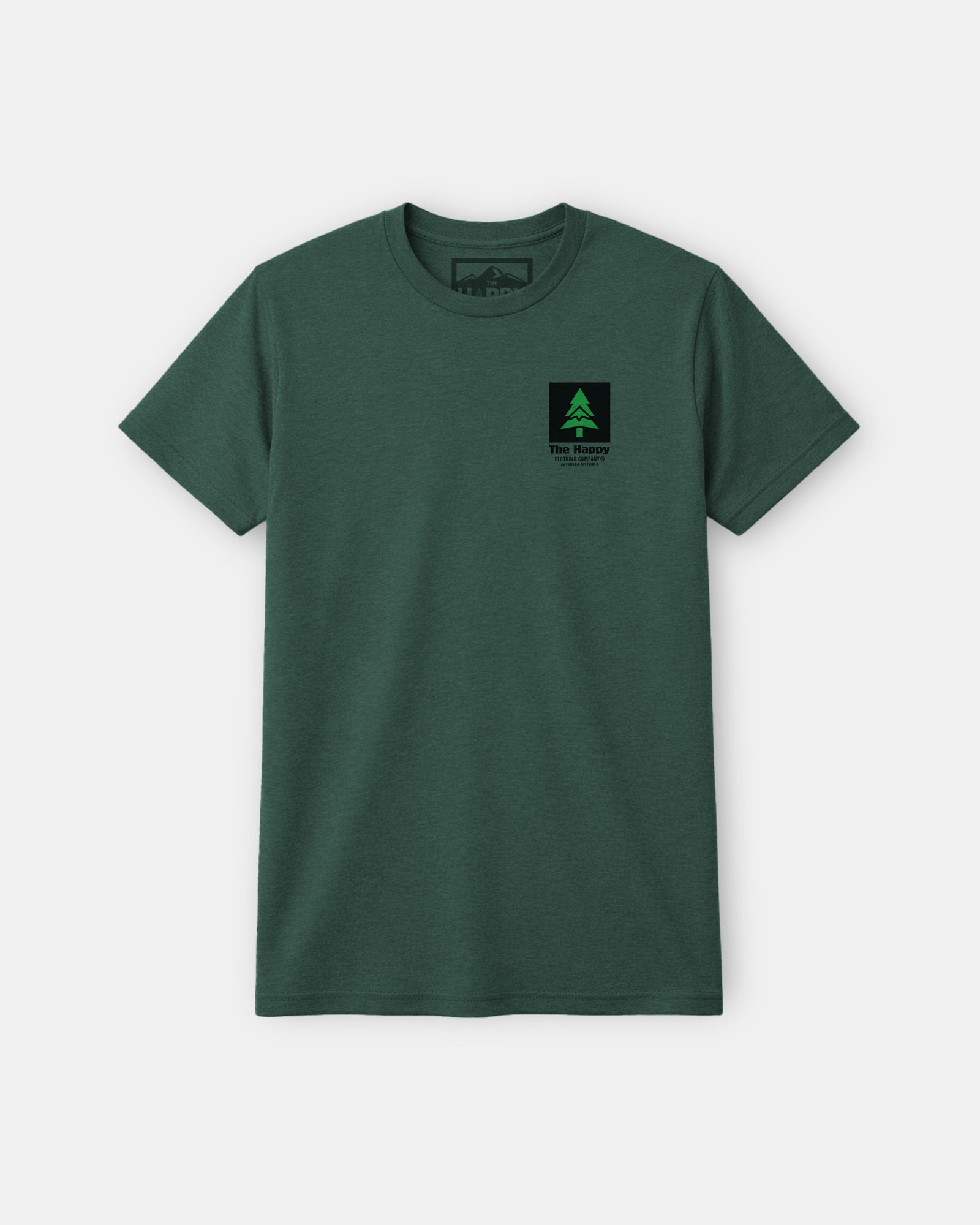 Mountain-Tree Happy Co Earth Tone Tee | Lightweight Blend | - The Happy Clothing Company