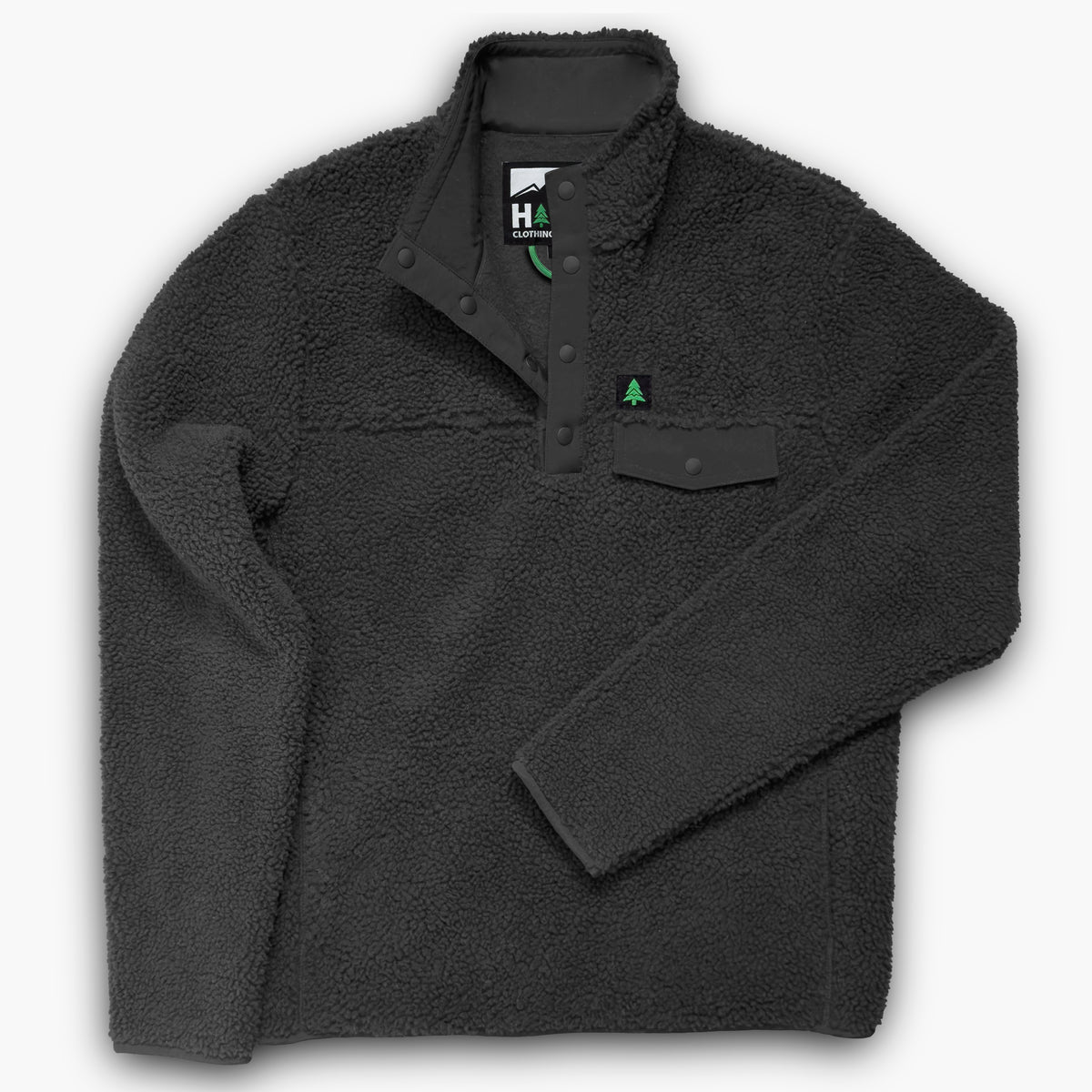 The Summit Quarter Snap Jacket W / Mountain Tree - The Happy Clothing Company